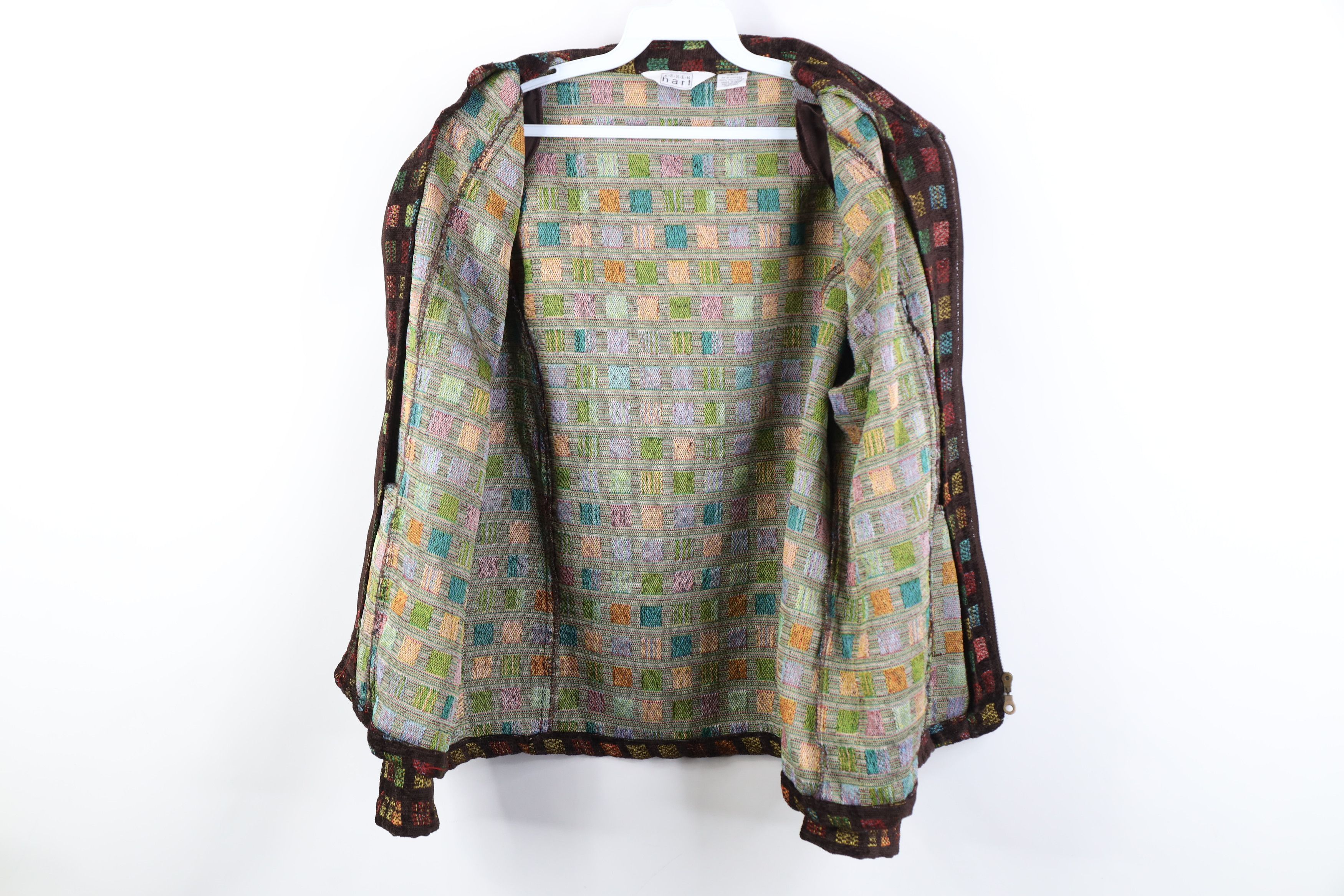 Vintage Vintage 90s Streetwear Checkered Evening Blazer Jacket Coat Size L / US 10 / IT 46 - 9 Thumbnail