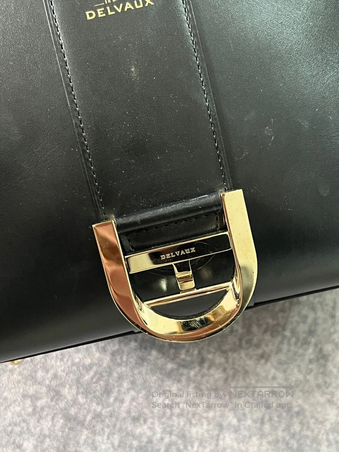 Delvaux Delvaux Black and Silver Shoulder Bag. Size ONE SIZE - 5 Thumbnail