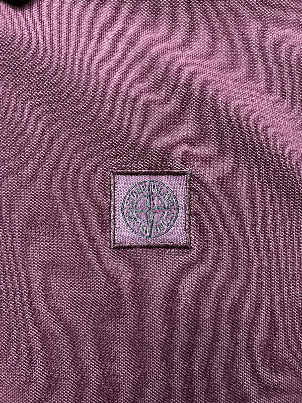 Stone Island Stone Island Long Sleeve Polo Patch Program Burgundy Men’s S Size US S / EU 44-46 / 1 - 8 Thumbnail