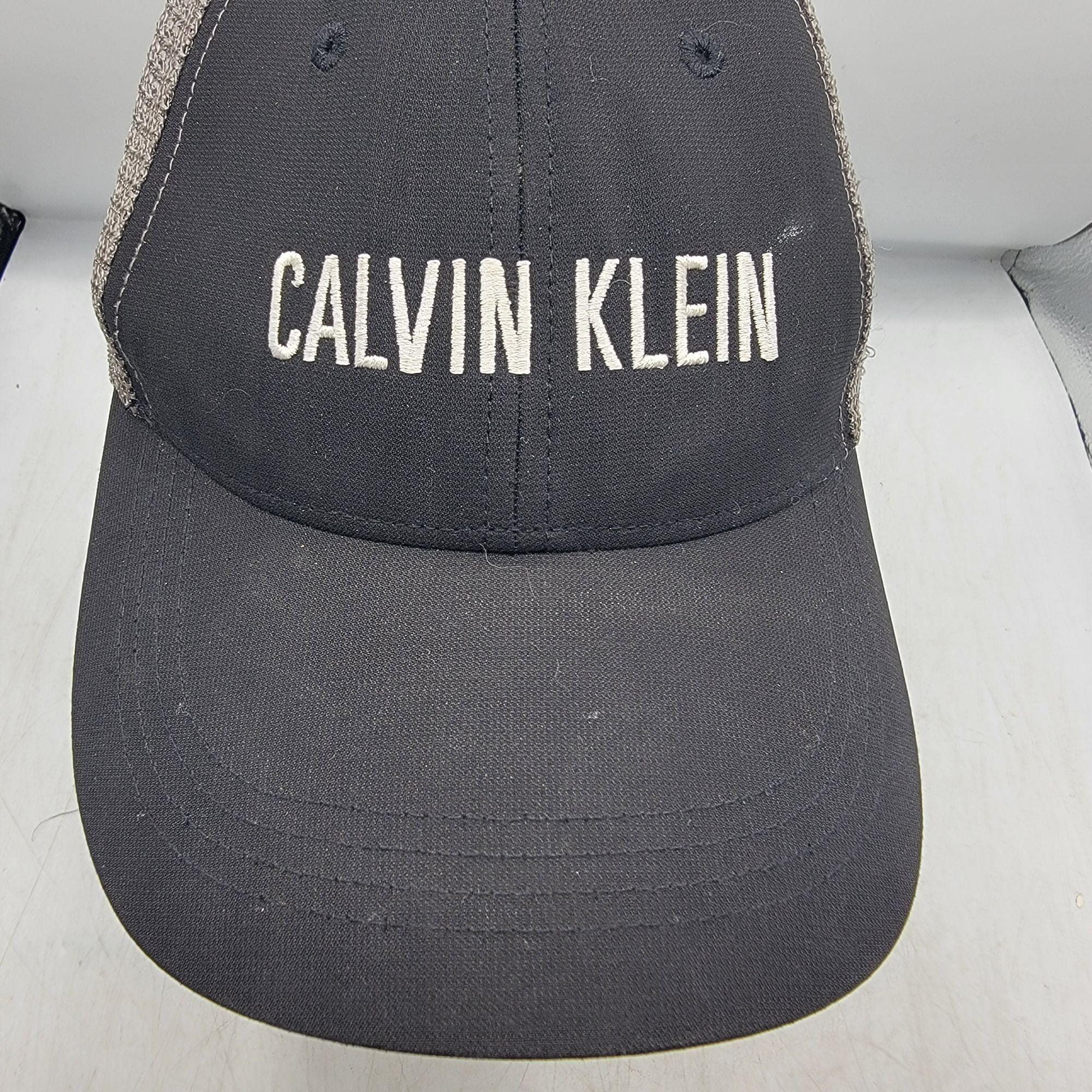 Calvin Klein Calvin Klein Adults Black Gray Trucker Hat Adjustable Casual Size ONE SIZE - 10 Thumbnail