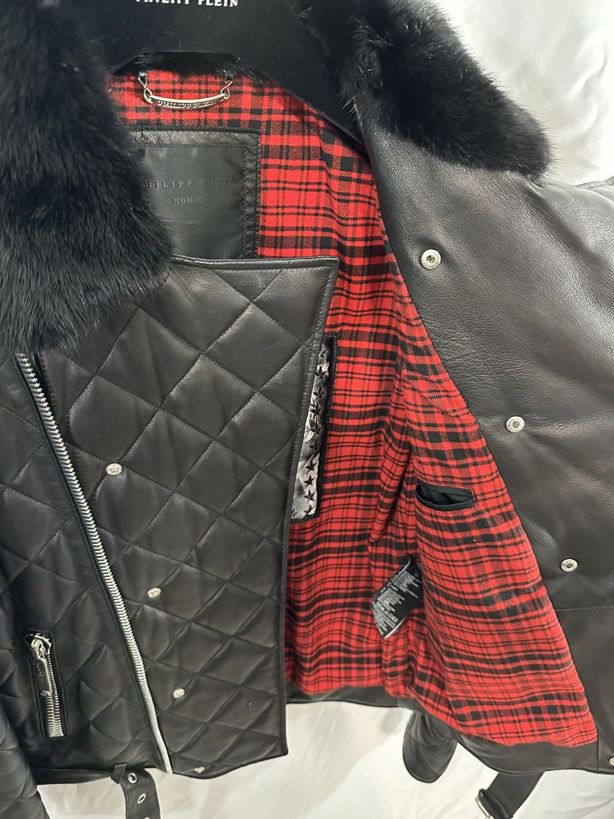 Philipp Plein Philipp Plein Leather Jacket Quilted Size US L / EU 52-54 / 3 - 17 Thumbnail