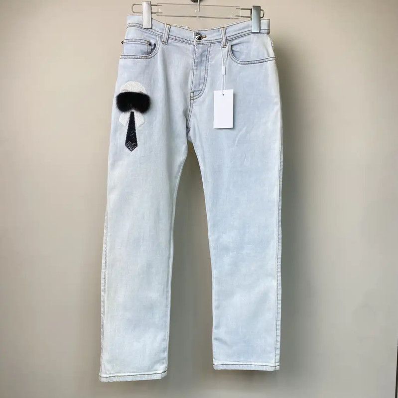 Fendi Fendi Light Blue Cotton Women's Jeans 0089 Size 23" - 1 Thumbnail