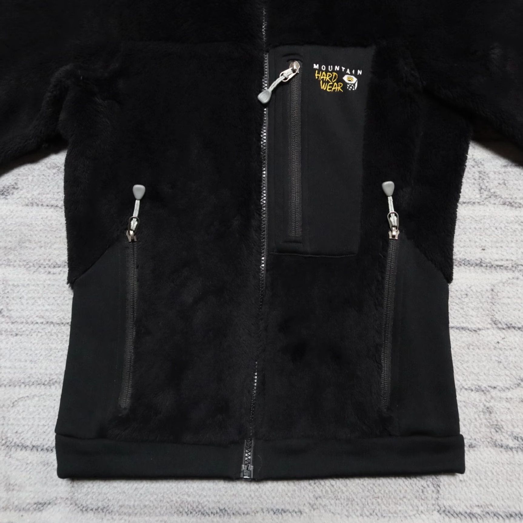 Mountain Hardwear VINTAGE Mountain Hardwear Fleece Monkey Hair Jacket XS Black Size XS / US 0-2 / IT 36-38 - 3 Thumbnail