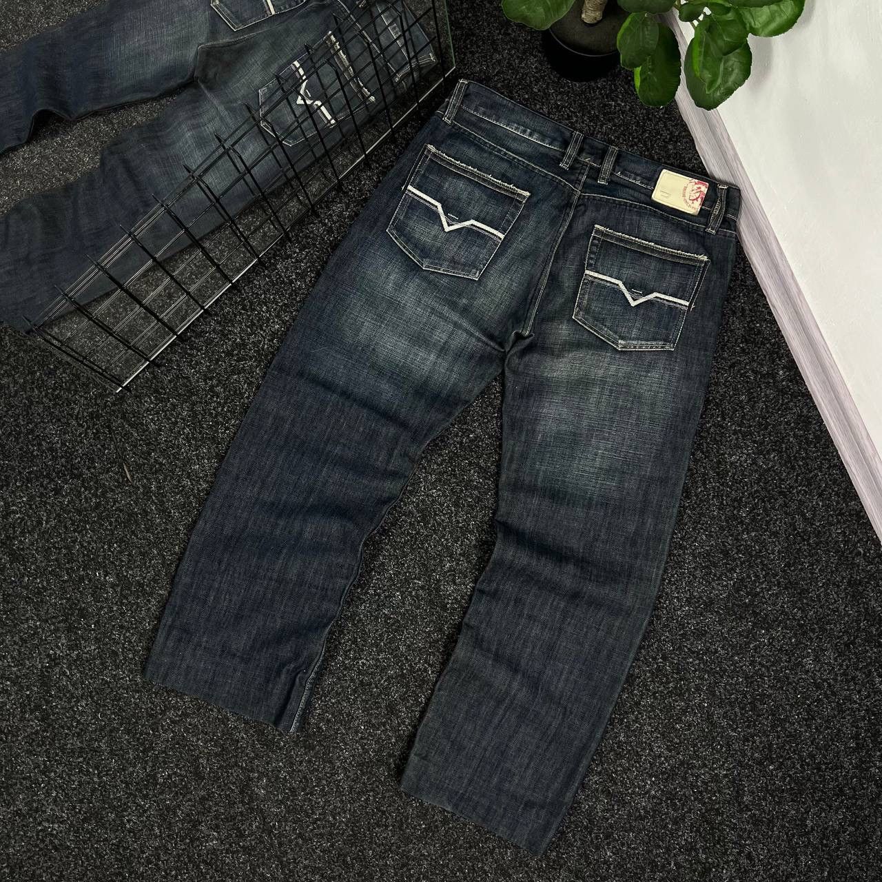 Diesel Vintage 00s Baggy Diesel Pants Very Rare Y2k Style Size US 36 / EU 52 - 1 Thumbnail