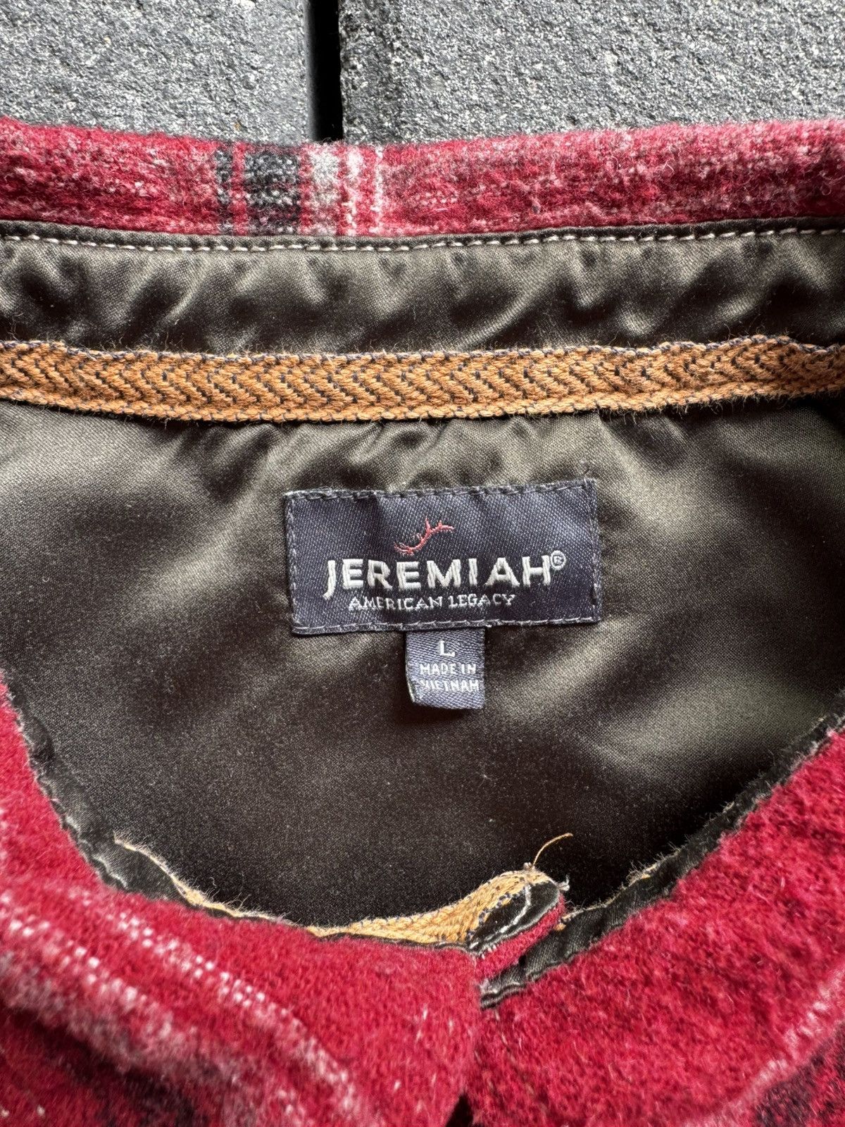 Carhartt CRAZY Y2K CRIMSON WOOL FLANNEL HEAVYWEIGHT SHIRT Size US XL / EU 56 / 4 - 5 Thumbnail