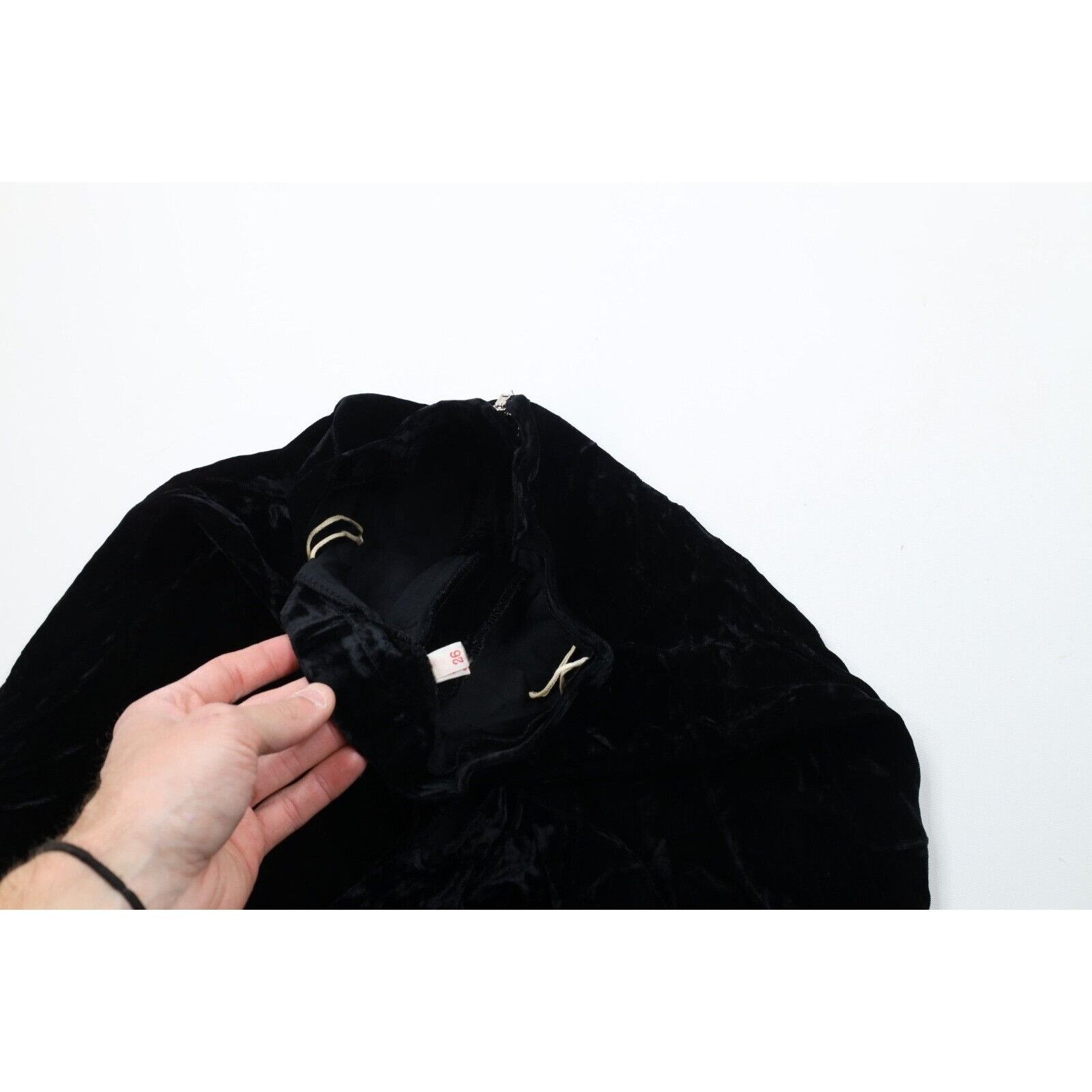 Vintage Vintage 50s 60s Streetwear Velvet Velour Full Length Skirt Size 26" / US 2 / IT 38 - 5 Thumbnail