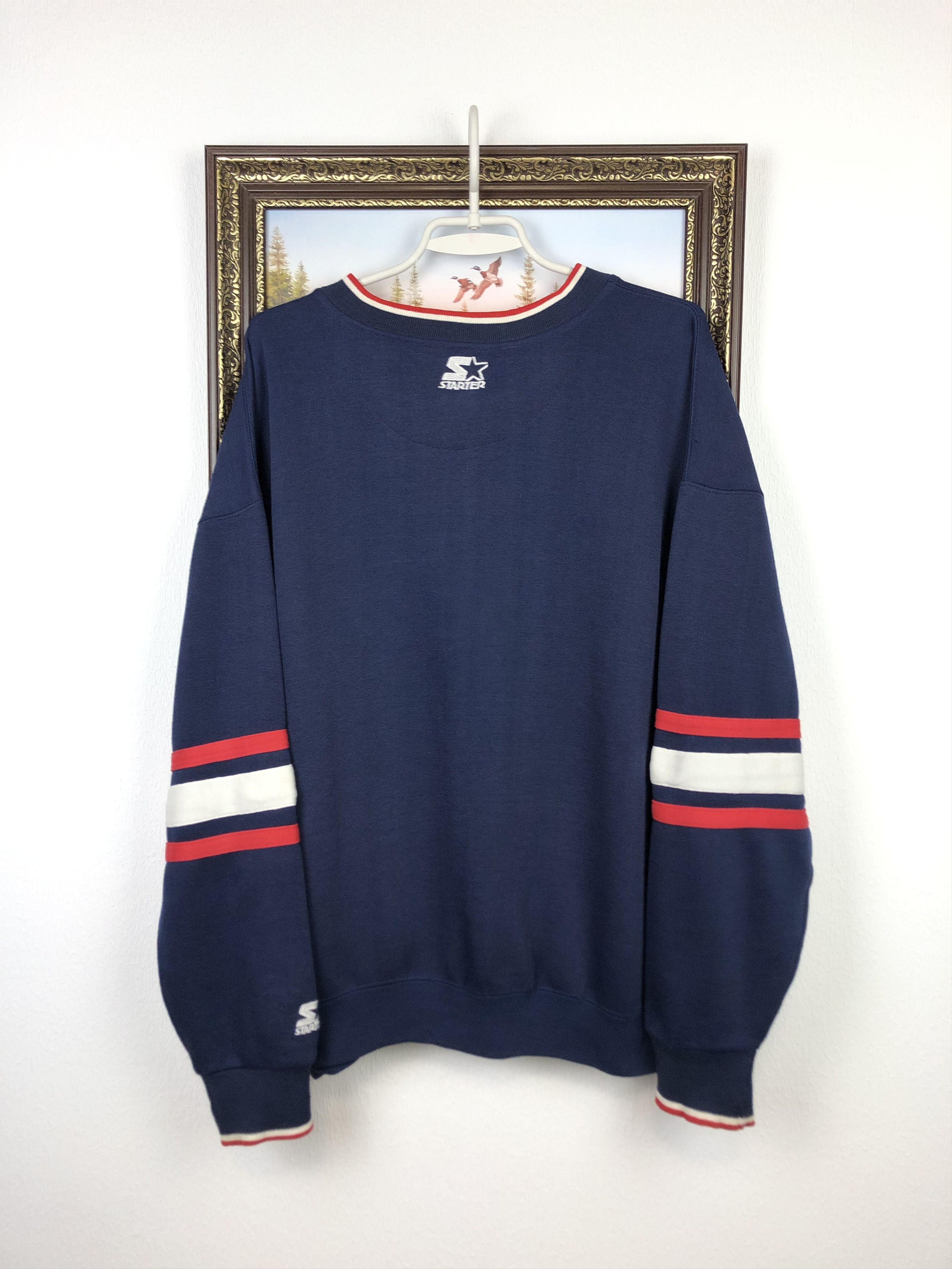 NBA × Starter × Vintage Vintage 90's Starter Houston Rockets NBA Sweatshirt Crewneck Size US L / EU 52-54 / 3 - 7 Thumbnail