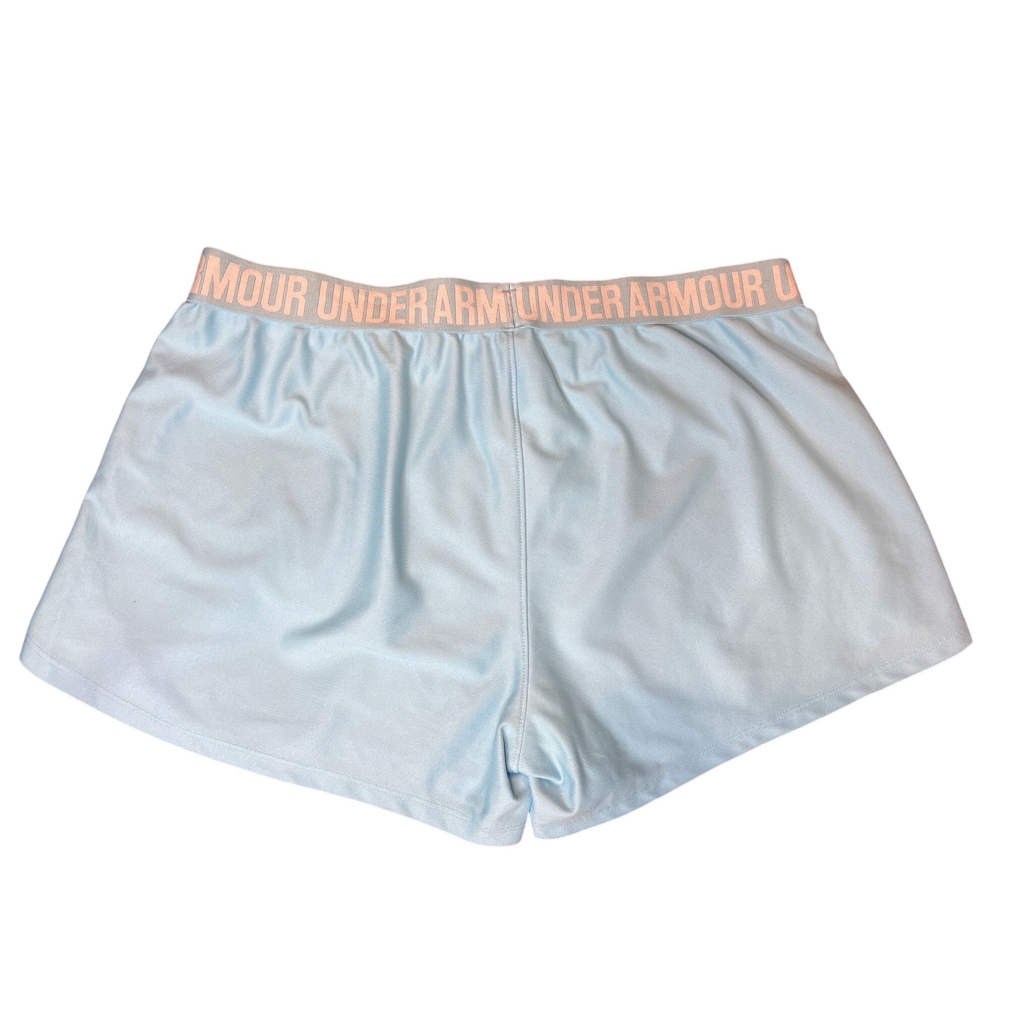 Under Armour Under Armour Womens Light Blue HeatGear Athletic Shorts Size Size 32" / US 10 / IT 46 - 2 Thumbnail
