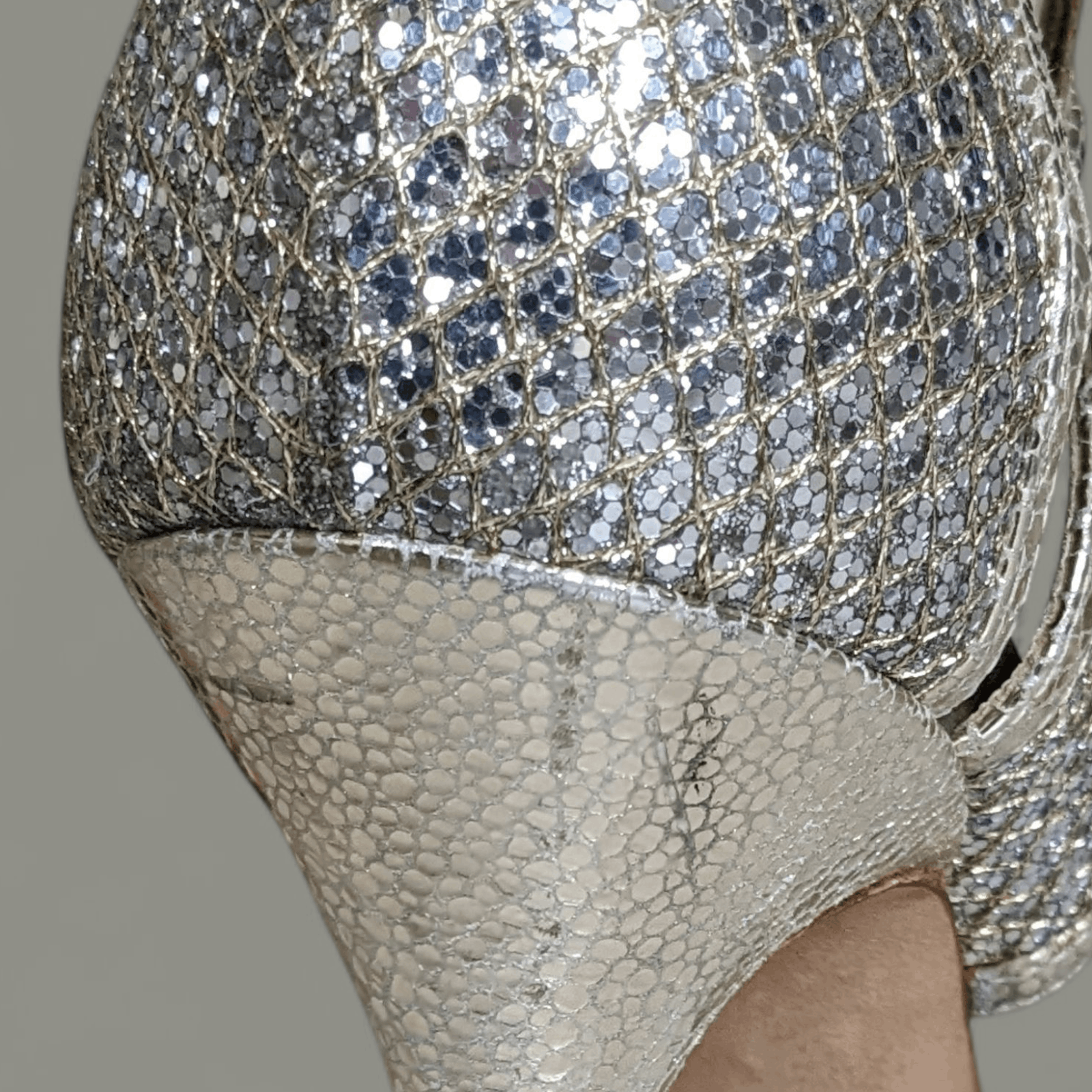 Jimmy Choo Jimmy Choo Glitter Strappy High Heel Sandals – Size 37.5 Size US 7.5 / IT 37.5 - 7 Thumbnail