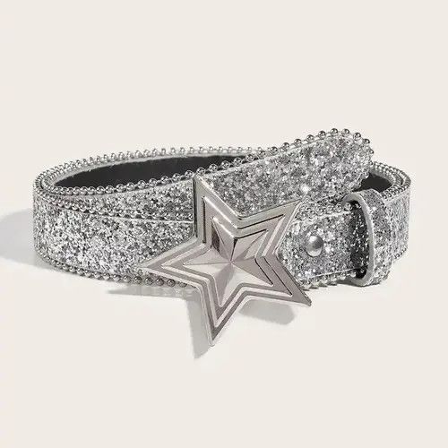 Designer × Vintage Rhinestone Belt Luxury Bling Sequin Size ONE SIZE - 1 Thumbnail
