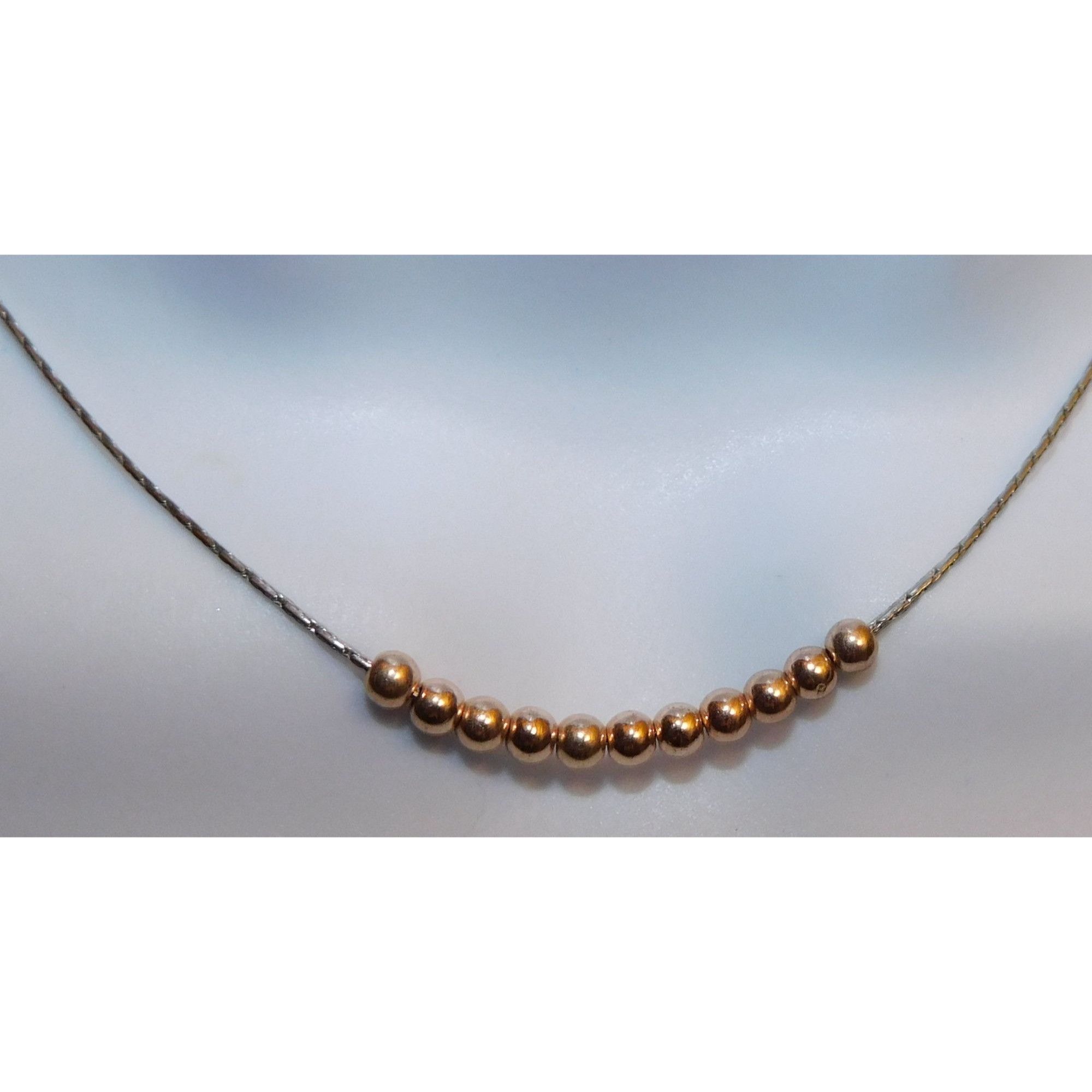 Other Simple Rose Gold Ball Necklace Size ONE SIZE - 2 Thumbnail