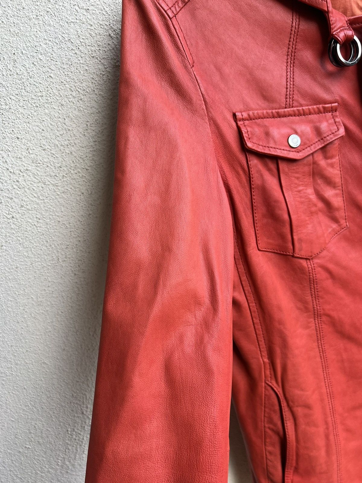 Leather Epoca Uomo Japan Patina Sheep Leather Four Pocket Shirt Size US M / EU 48-50 / 2 - 12 Thumbnail