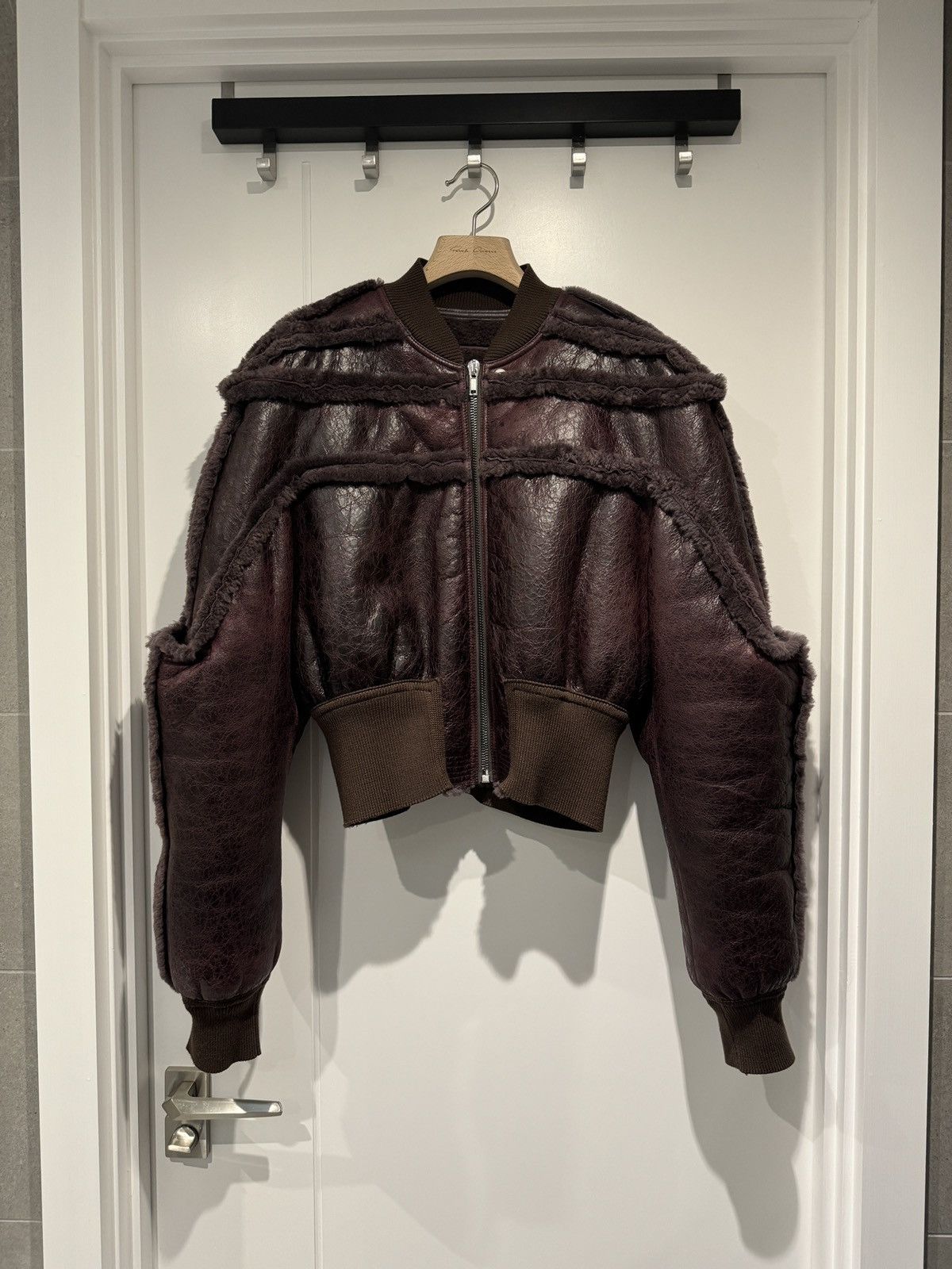 TE 48 rickowens girdered cropped bomber