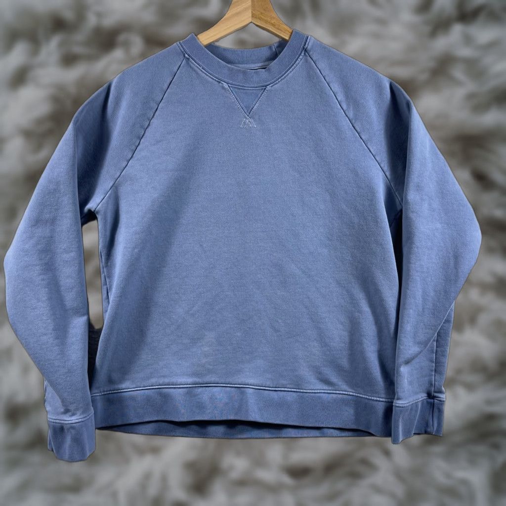 Vintage Brooklinen Sweatshirt Crewneck Women’s Small Blue USA Stretch Heavyweight Loungewear Pullover Size S / US 4 / IT 40 - 1 Thumbnail