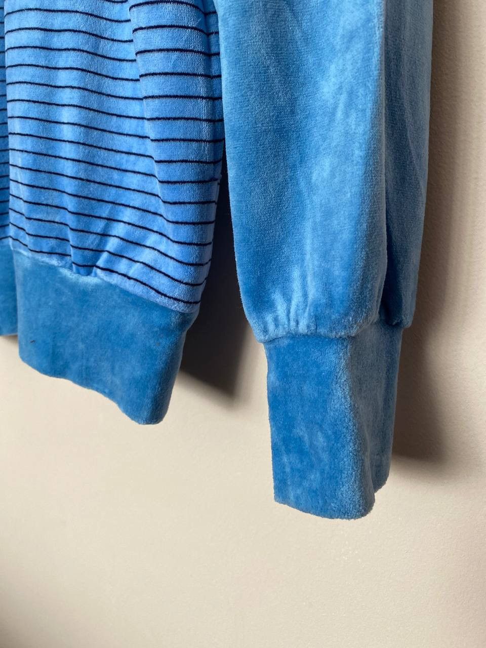 Lacoste × Vintage Very rare‼️ Vintage Lacoste Sport Woman Velour Blue Tracksuit Size M / US 6-8 / IT 42-44 - 4 Thumbnail