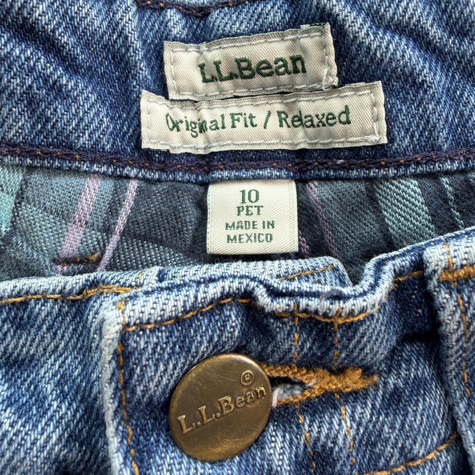 L.L. Bean Vintage LL Bean Plaid Lined Relaxed Fit Jeans Womens 10 P Size 32" / US 10 / IT 46 - 5 Thumbnail