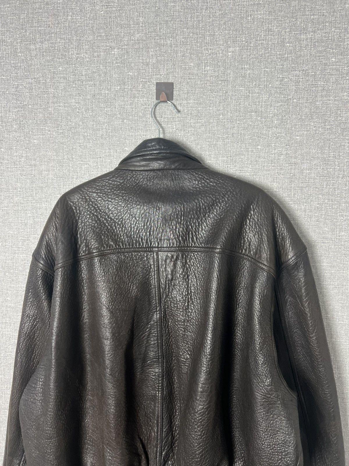 Genuine Leather Vintage Brown Leather Aviator Jacket Utility Pilot Bomber Size US L / EU 52-54 / 3 - 14 Thumbnail