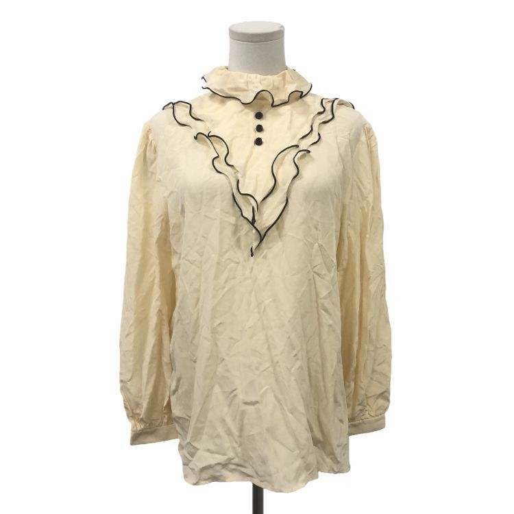 Gucci Gucci Ruffle Trim Blouse Size 40 Size S / US 4 / IT 40 - 1 Thumbnail