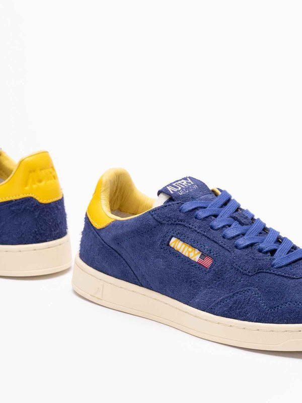 AUTRY o1y0426 Logo Low-Top Sneakers in Blue/Yellow Size US 7 / EU 40 - 4 Thumbnail