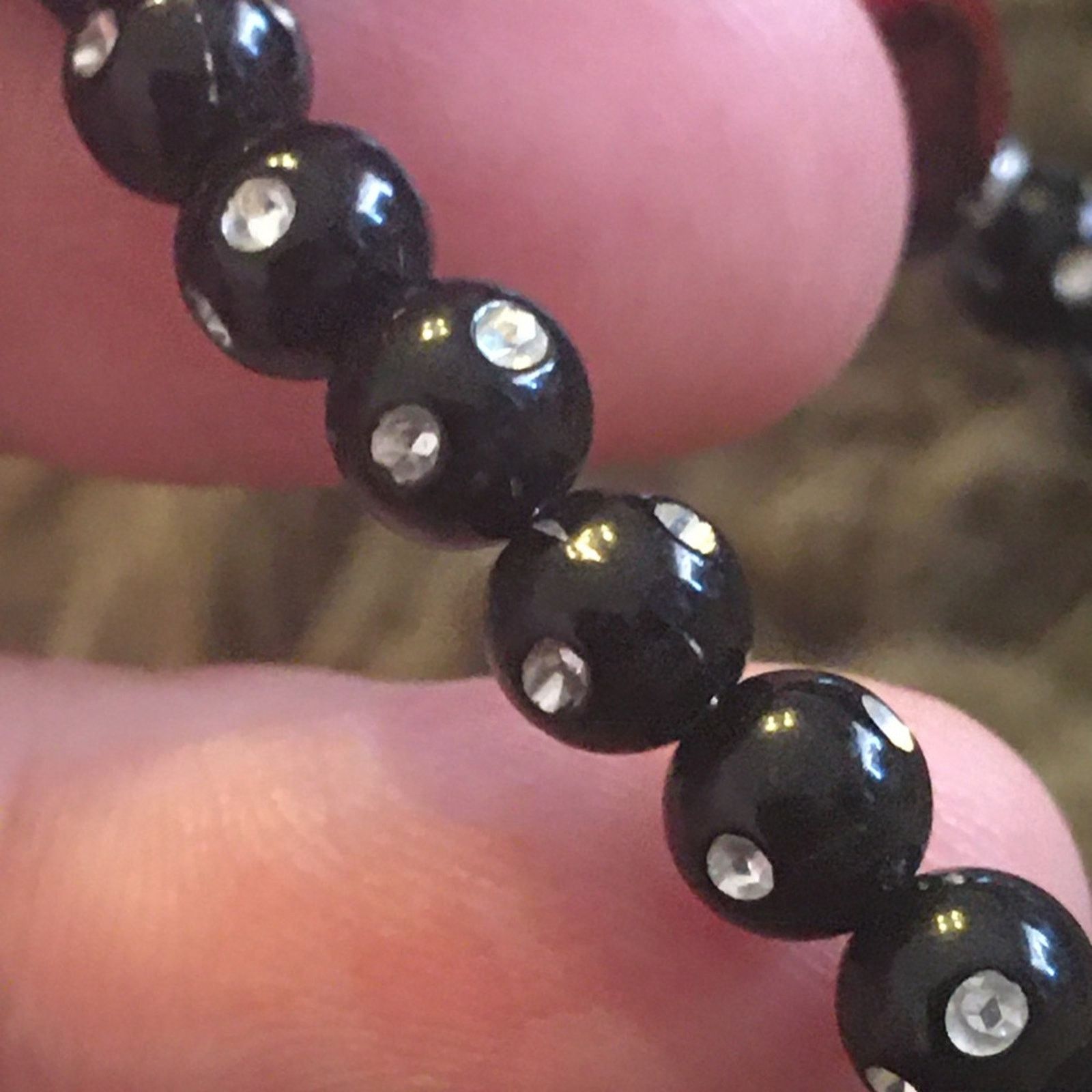 Jewelry Red black and silver beaded long necklace Size ONE SIZE - 6 Thumbnail