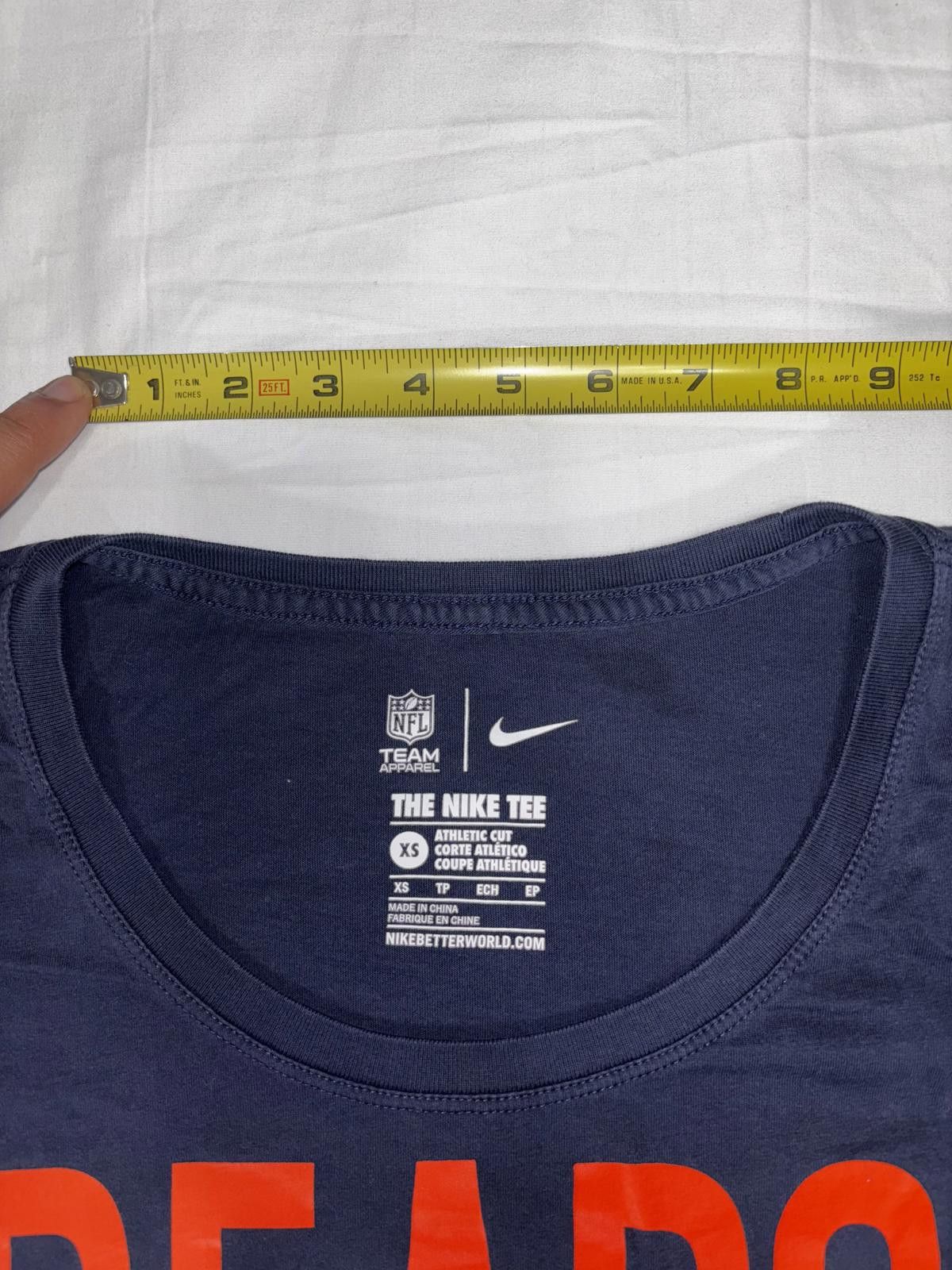 Nike Chicago Bears Tee - Just Do It, Women's Athletic Shirt Size XS / US 0-2 / IT 36-38 - 5 Thumbnail