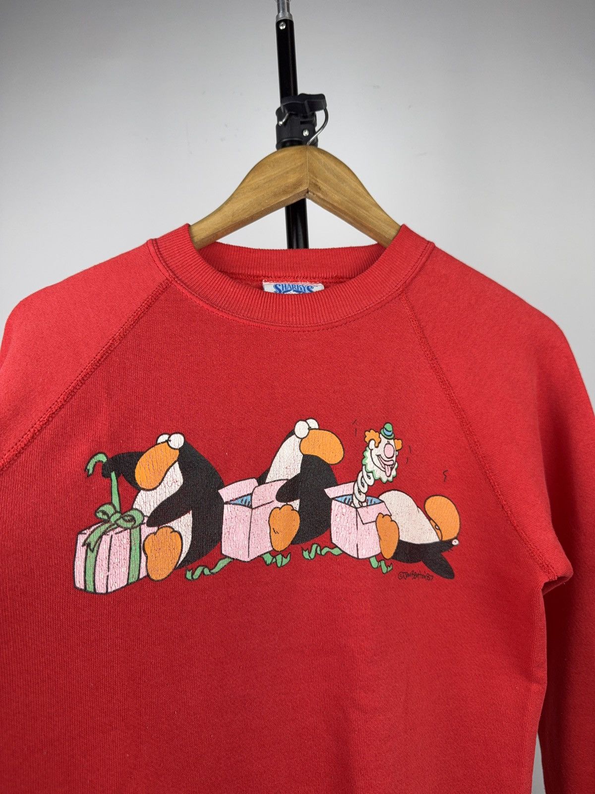 Vintage Retro Vintage 1987 Penguin Graphic Sweatshirt USA Crewneck Size US S / EU 44-46 / 1 - 3 Thumbnail