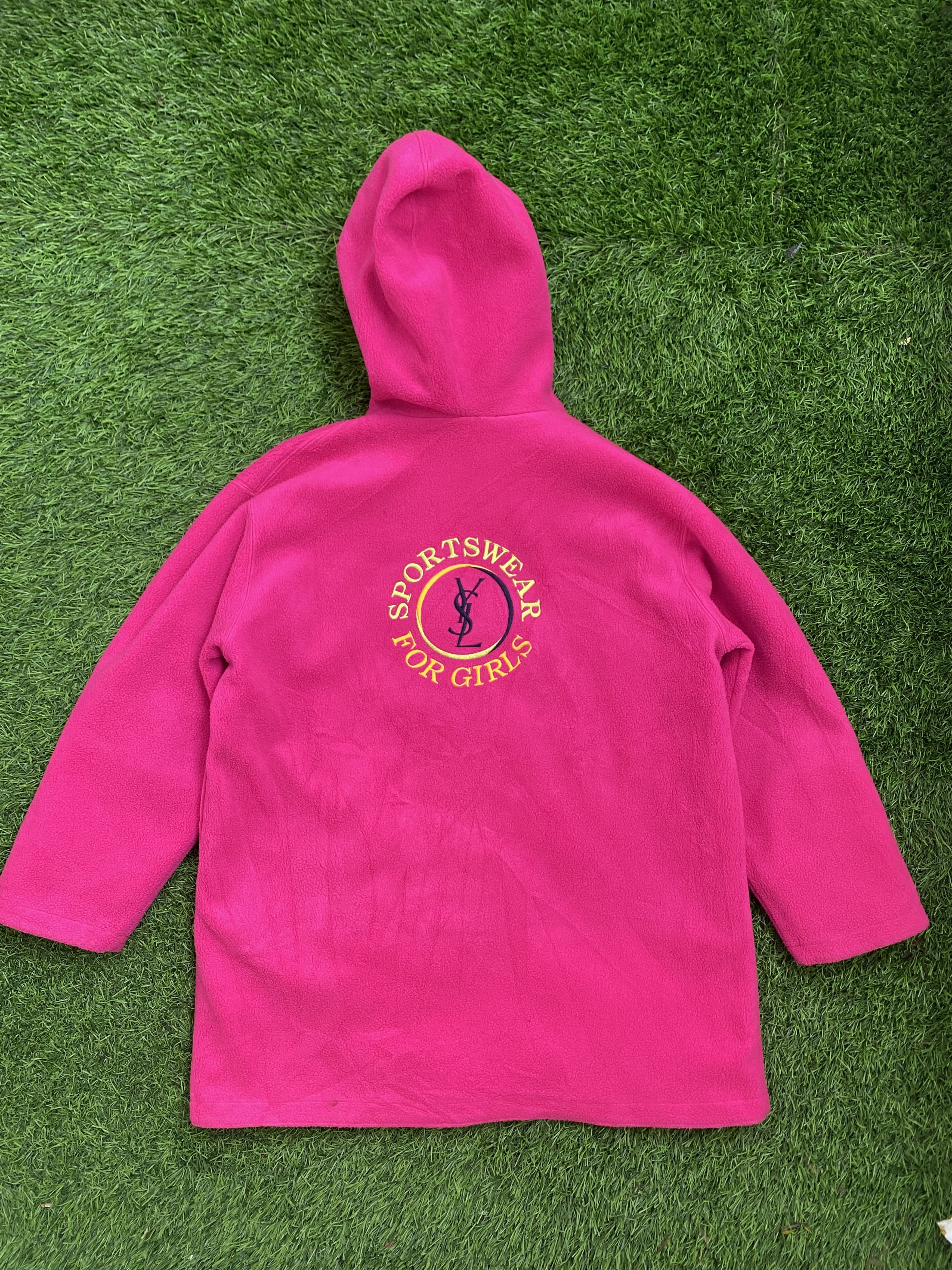 Yves Saint Laurent Vintage Yves Saint Laurent Reversible Fleece Hoodie Jacket Size L / US 10 / IT 46 - 2 Thumbnail