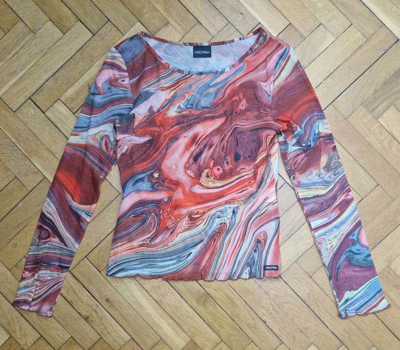 If Six Was Nine × Japanese Brand vintage abstract transparent mesh top Size S / US 4 / IT 40 - 1 Thumbnail