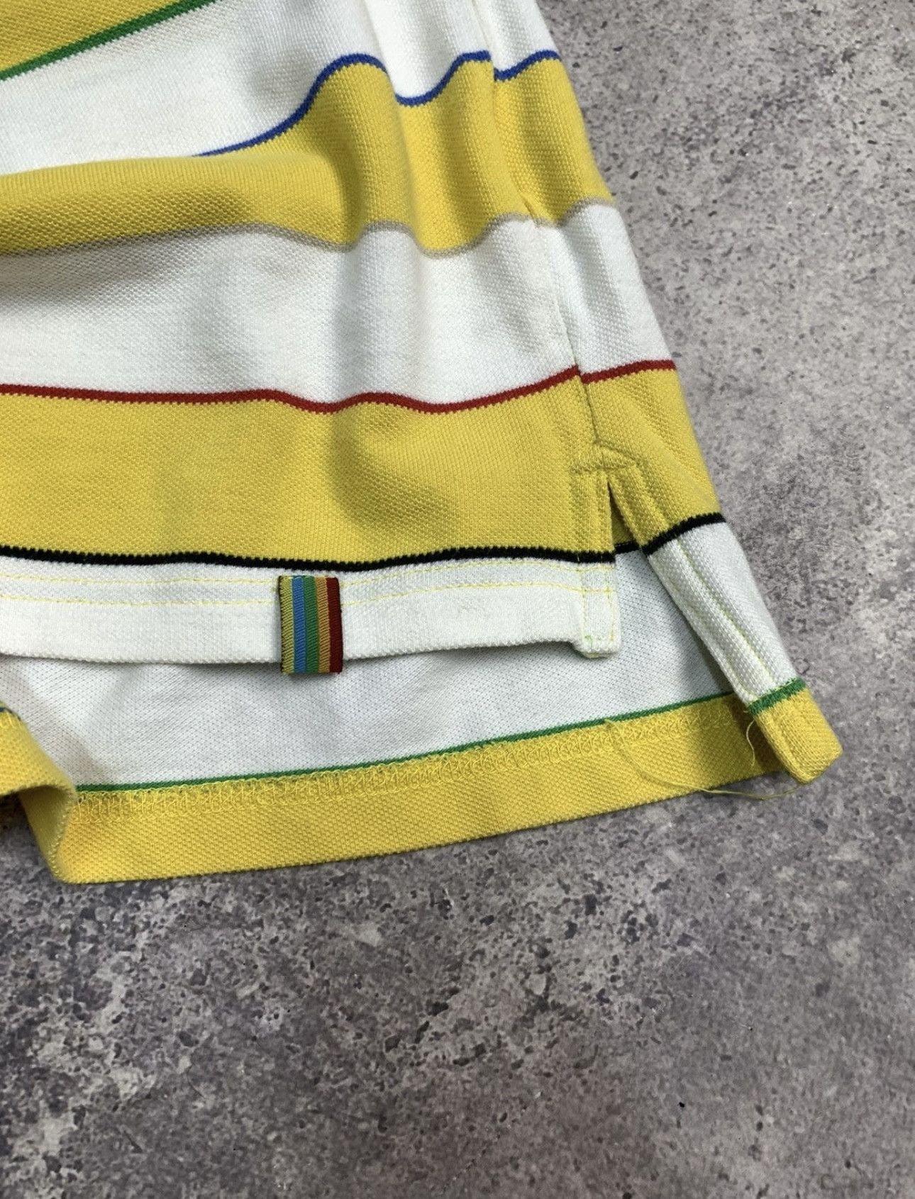 Coogi Vintage COOGI Striped Yellow Polo Size US L / EU 52-54 / 3 - 8 Thumbnail