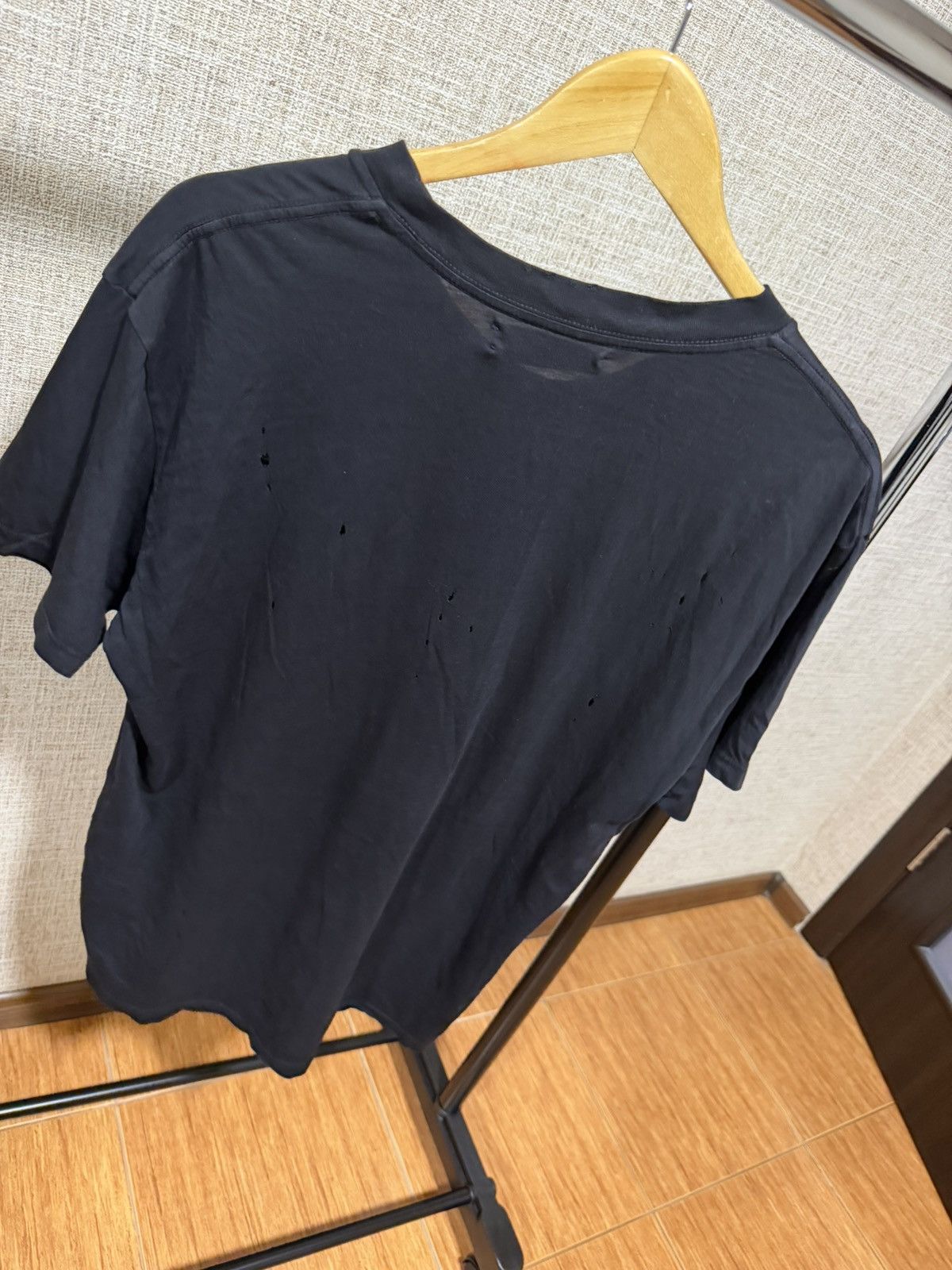 Amiri AMIRI BEVERLY HILLS BLACK DISTRESSED T-SHIRT Size US XS / EU 42 / 0 - 4 Thumbnail