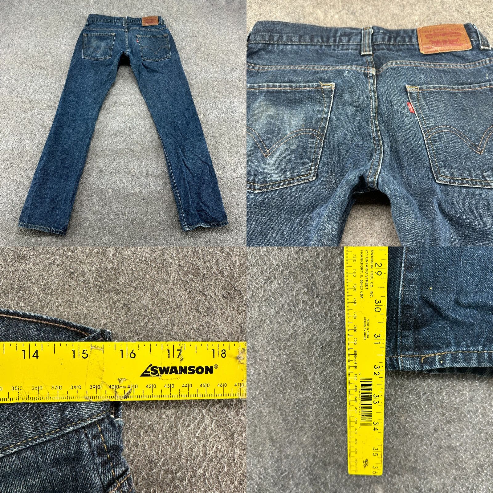 Levi's Levi's 511 Jeans Slim Straight Blue Denim 31x30 Men's Jeans Slim Fit Dark Wash 5-Pocket Cotton Cotton Logo Zipper Button Vintage? No (but keep). Size US 31 - 10 Thumbnail