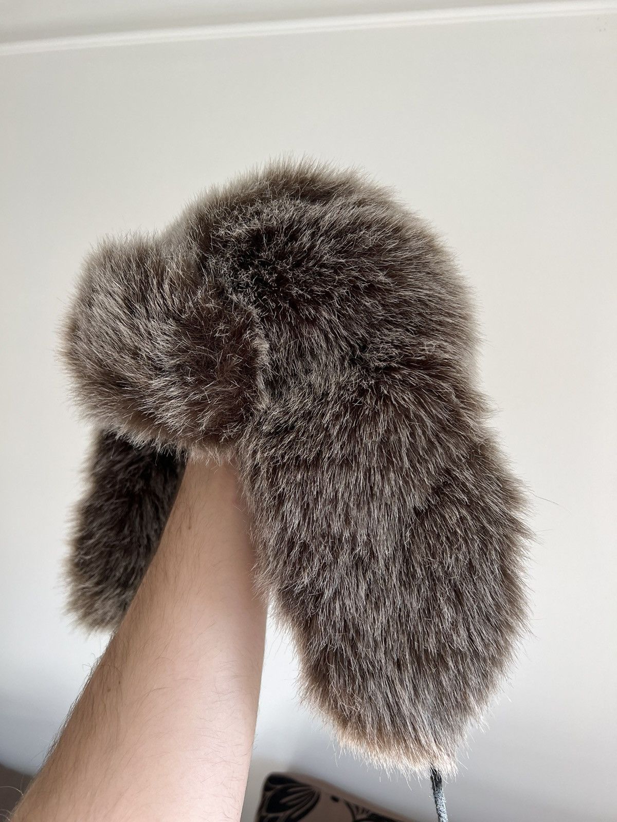 If Six Was Nine × Japanese Brand Crazy Fur Faux Trapper Mohair Hat Y2K Ushanka Size ONE SIZE - 1 Thumbnail