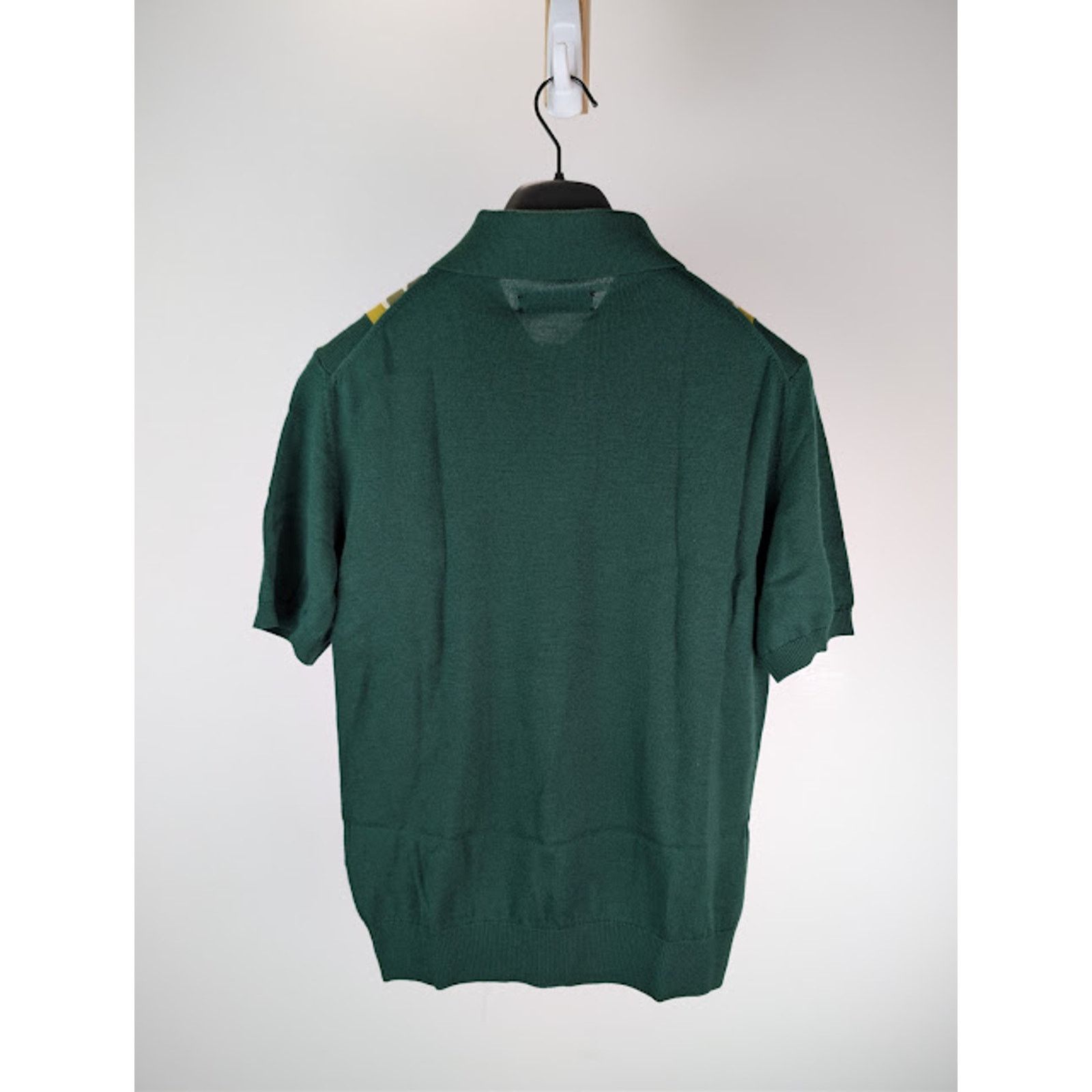 Amiri o1rshd1 Stack Stripe Short Sleeve Polo Shirt in Green Size US S / EU 44-46 / 1 - 17 Thumbnail