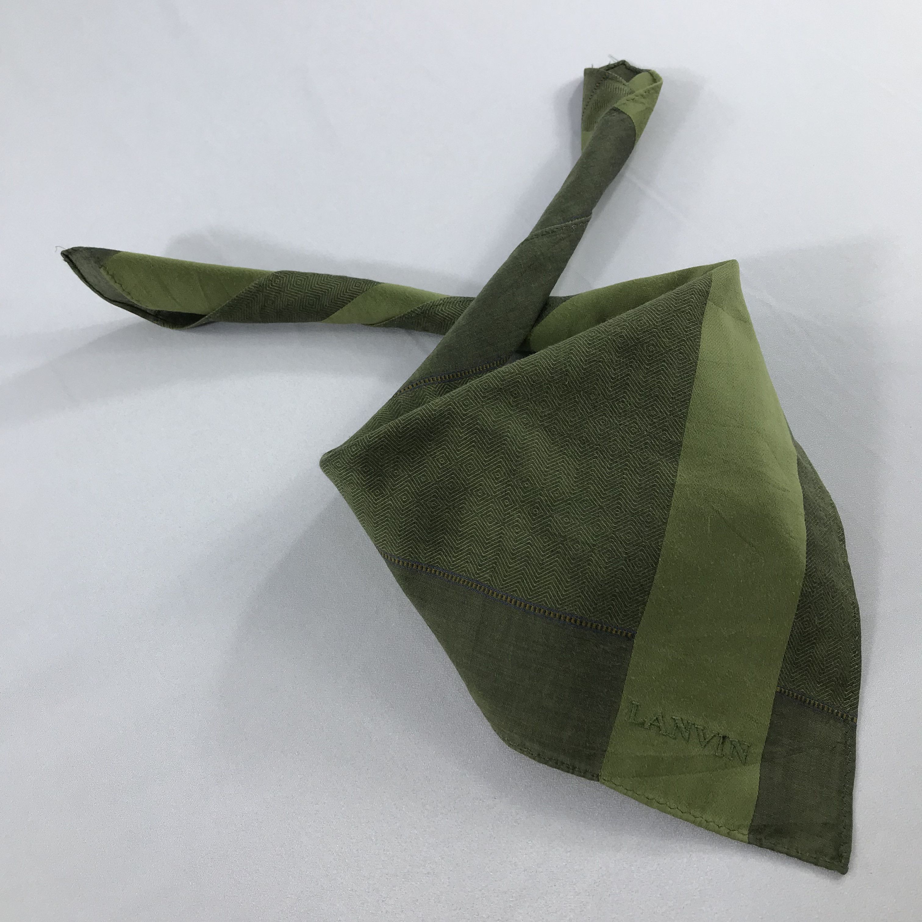 Lanvin × Vintage Lanvin Bandana / Handkerchief / Neckerchief - S2052 Size ONE SIZE - 4 Thumbnail