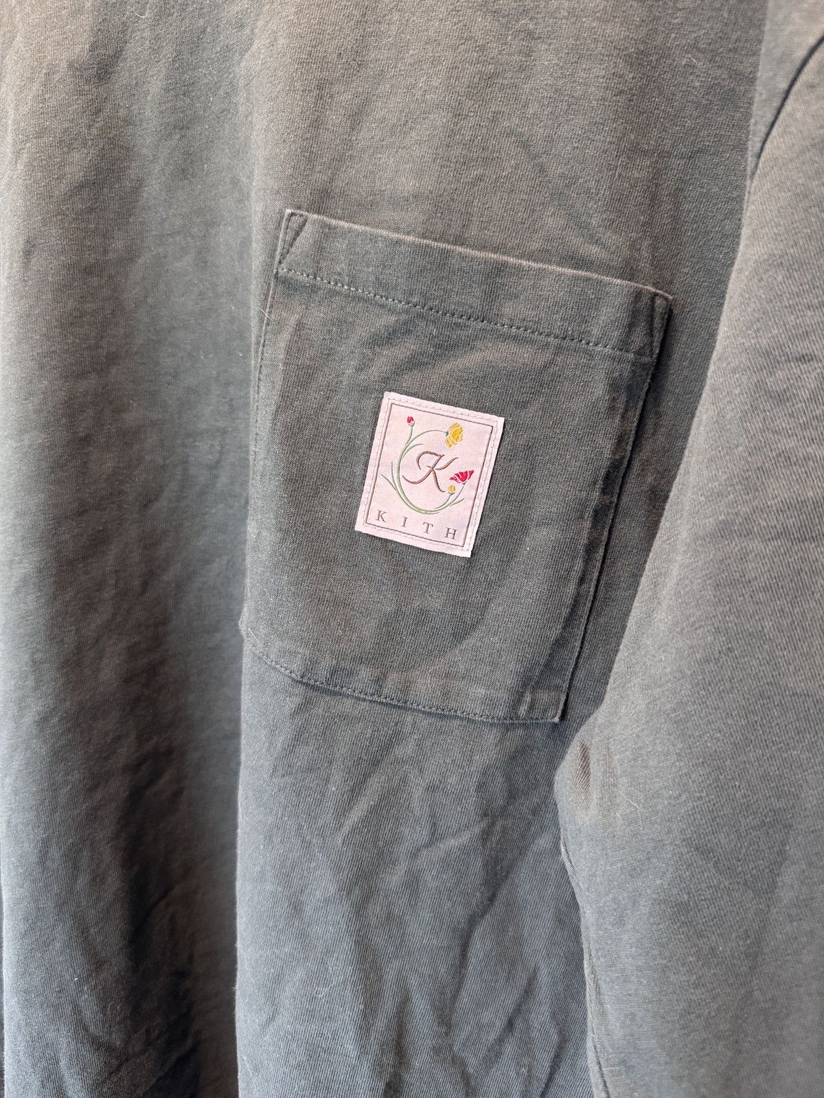 Kith Kith Mens Kith & Kin Green Flowers LS Tee Size XL Size US XL / EU 56 / 4 - 4 Thumbnail