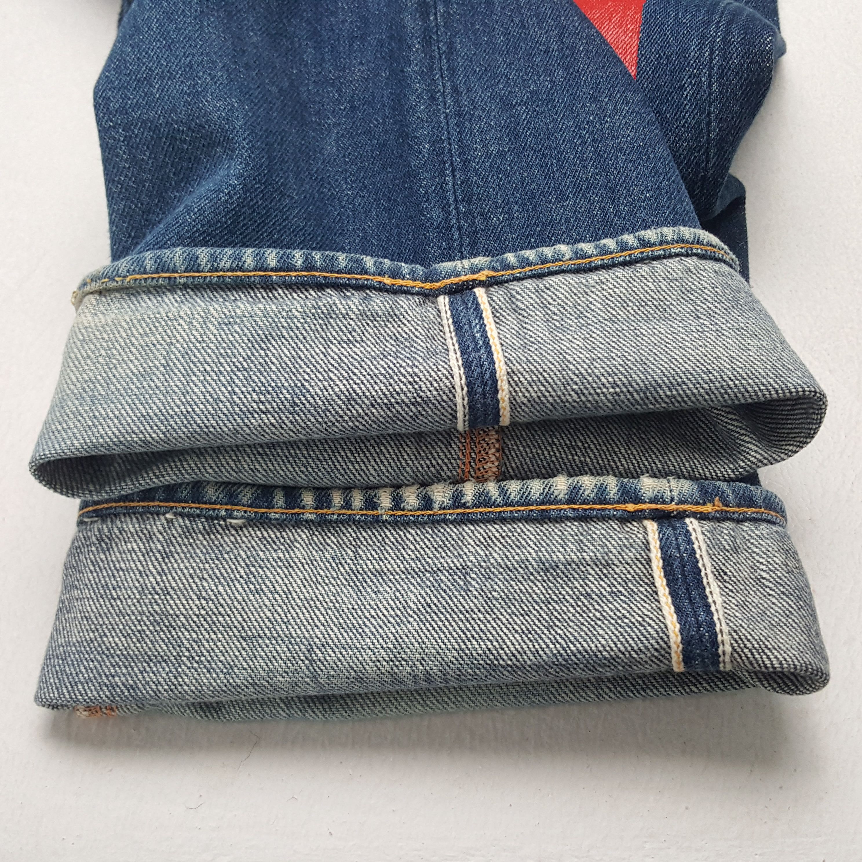 Evisu × Vintage Vintage Evisu Yamane Selvedge Custom Art Denim Jeans Size US 32 / EU 48 - 12 Thumbnail