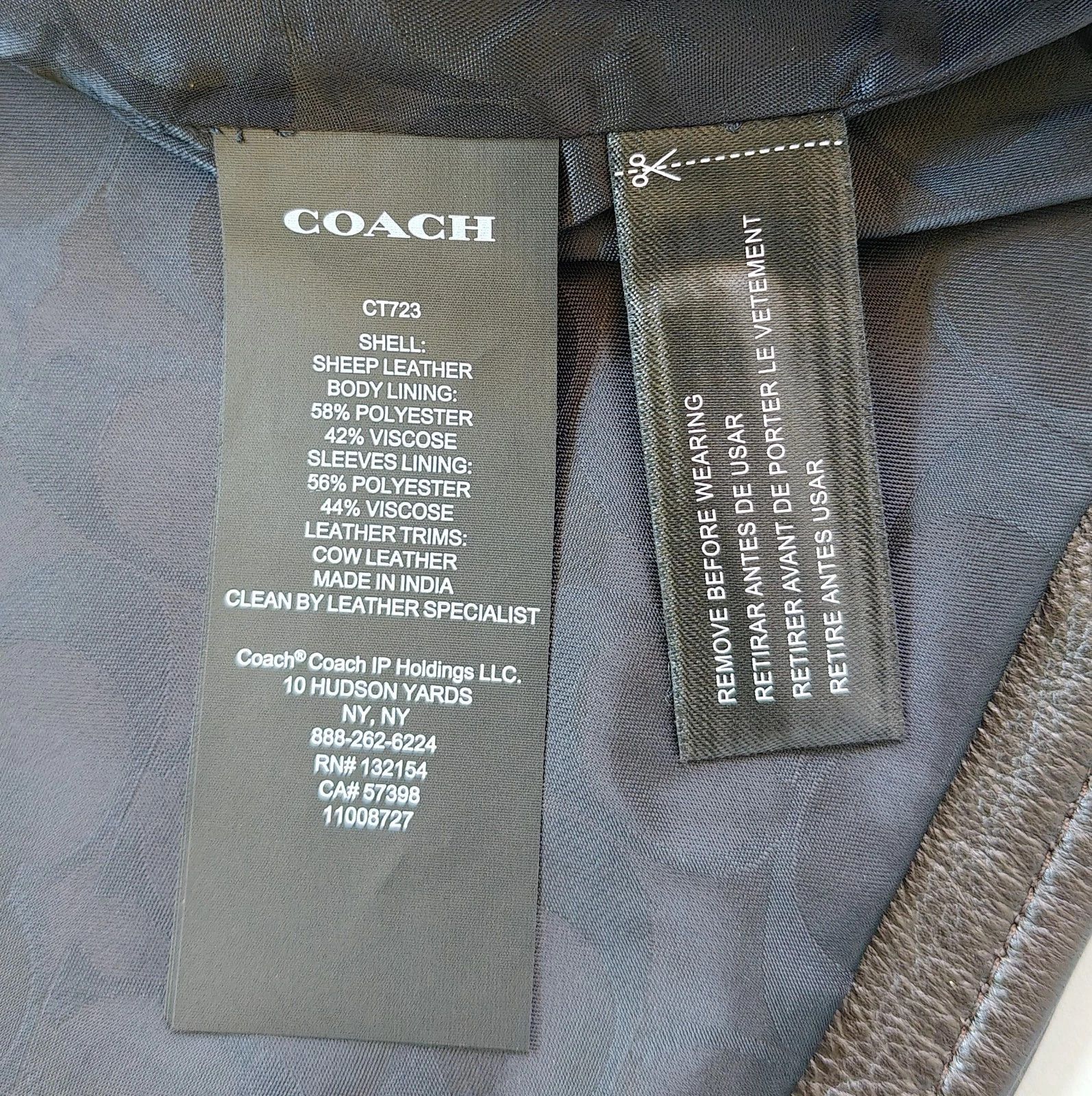 Coach Coach Leather Jacket FTP 5070 Size US XL / EU 56 / 4 - 8 Thumbnail