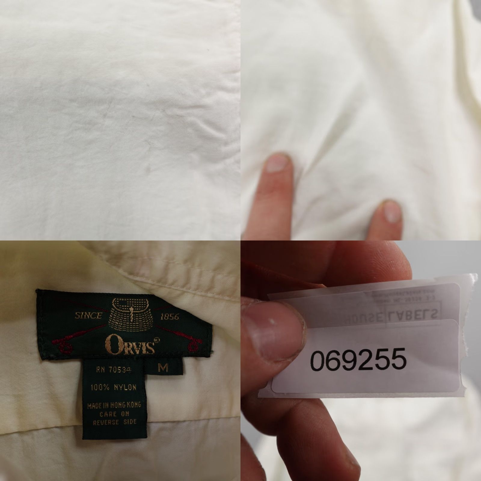 Orvis VINTAGE Orvis Shirt Mens M White 90s Button-Up Roll Tab Vented Breathing Pockets Size US M / EU 48-50 / 2 - 8 Thumbnail