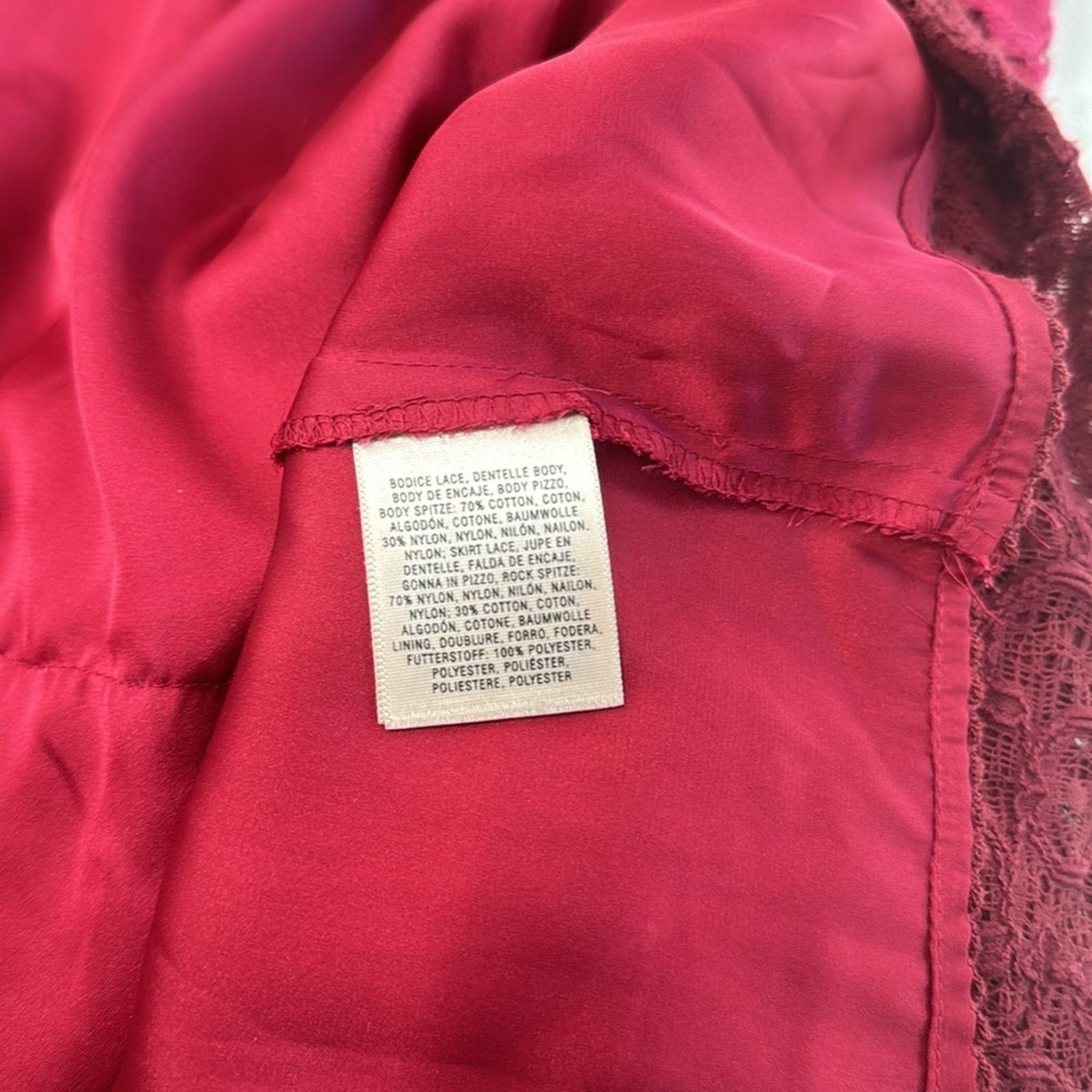 Anthropologie Anthropologie Moulinette Soeurs Carmindy Dress Burgundy Size M / US 6-8 / IT 42-44 - 6 Thumbnail