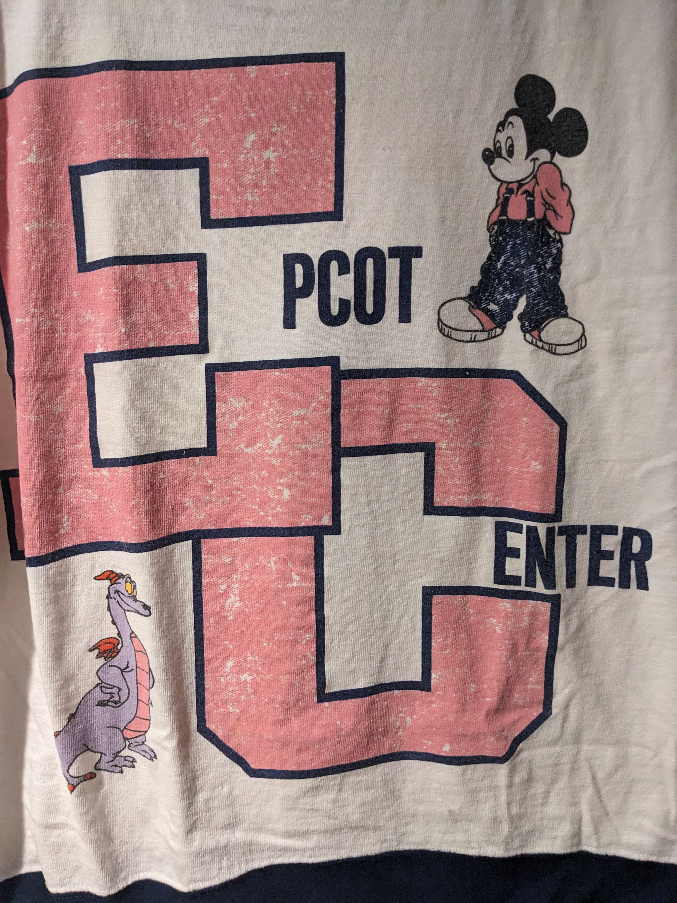 Disney × Vintage Vintage 1982 Epcot Center Disney Mickey Figment T-Shirt Size US L / EU 52-54 / 3 - 2 Thumbnail