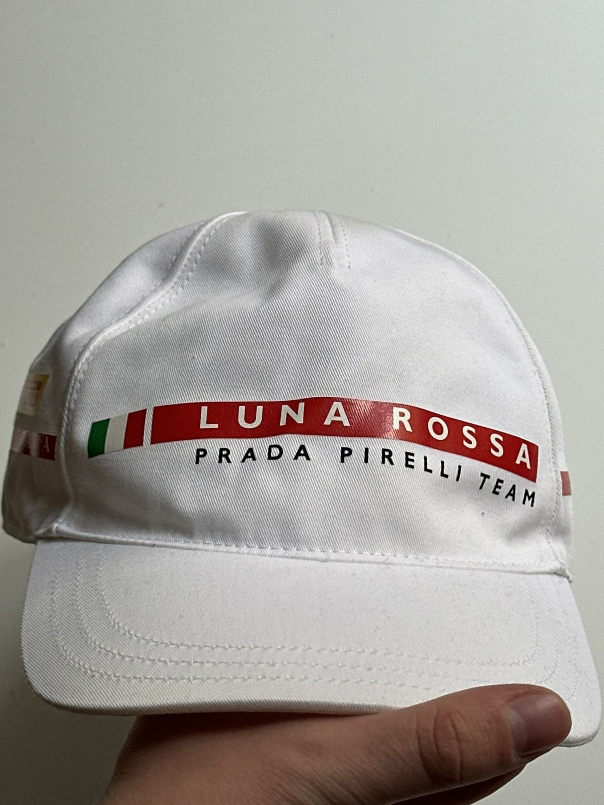 Prada Prada Luna Rossa Vintage Rare 00s Luxury Red Tab Cap Size ONE SIZE - 2 Thumbnail
