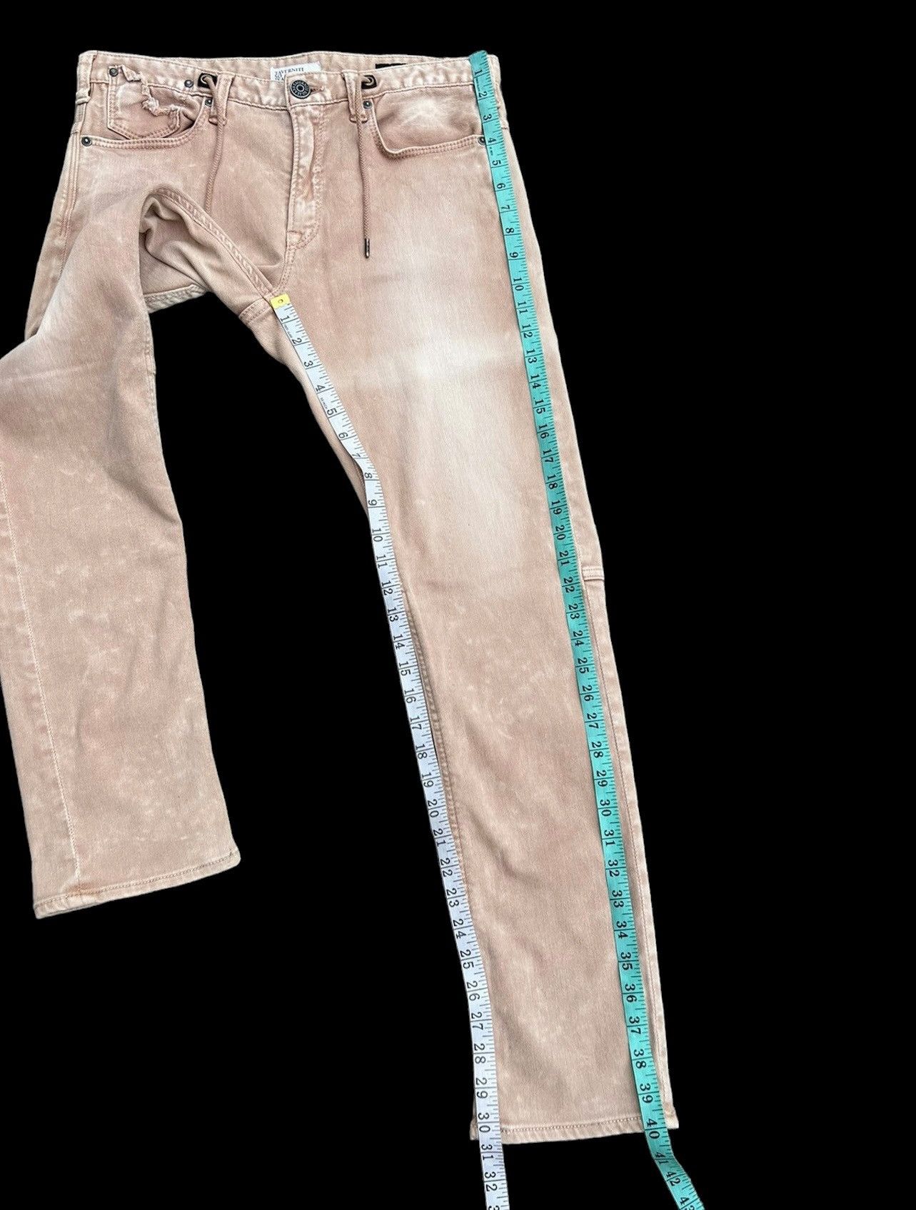 Jimmy Taverniti Taverniti So Jeans Distress Denim Stretch Lenny Jeans Size US 31 - 5 Thumbnail