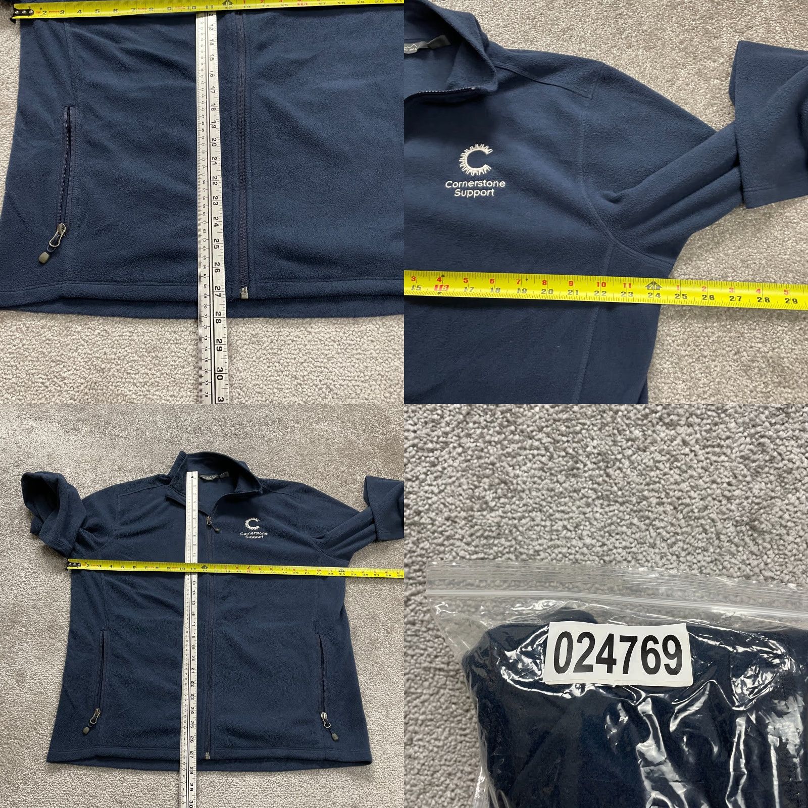 Eddie Bauer Eddie Bauer Jacket Mens Large Navy Blue Fleece Full Zip Mock Neck Casual Outdoor Size US L / EU 52-54 / 3 - 9 Thumbnail