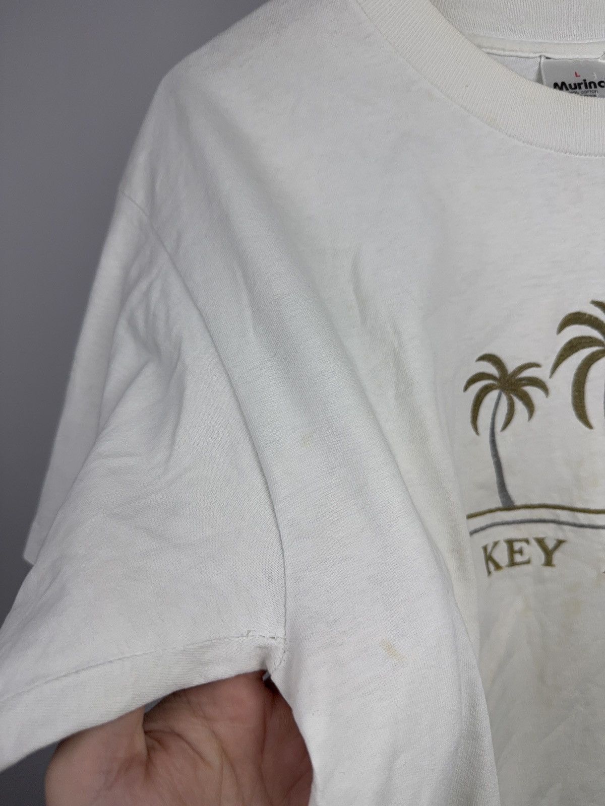 Vintage Vintage 90s Key Largo Palm Tree Graphic Tee Murina USA Size US L / EU 52-54 / 3 - 8 Thumbnail