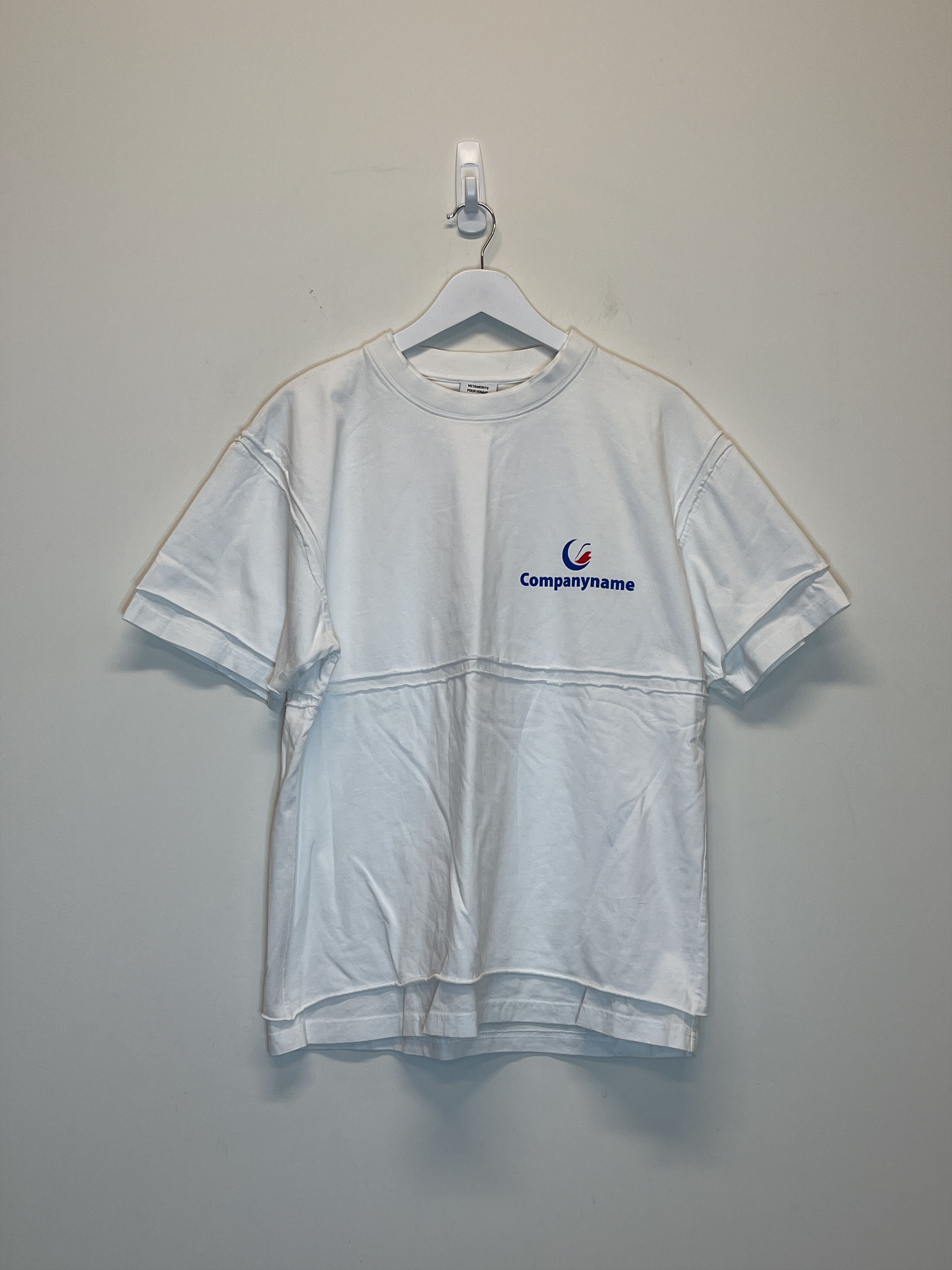 19SS Vetements Companyname Tee Vetements SS19 Layered Company Name