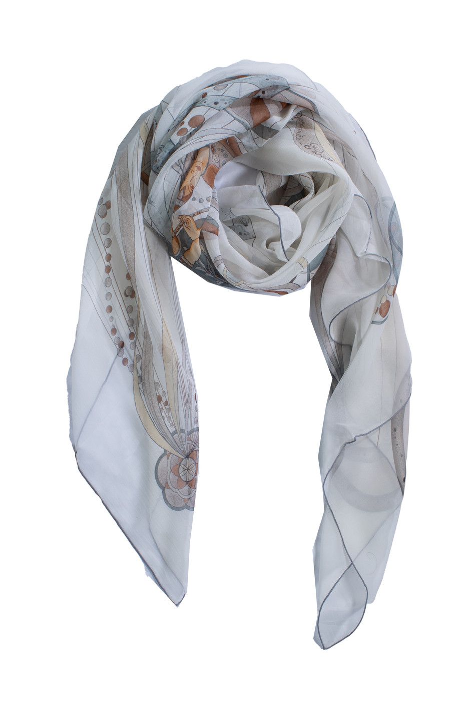 Hermes Hermes, la danse du cosmos silk scarf Size ONE SIZE - 7 Thumbnail