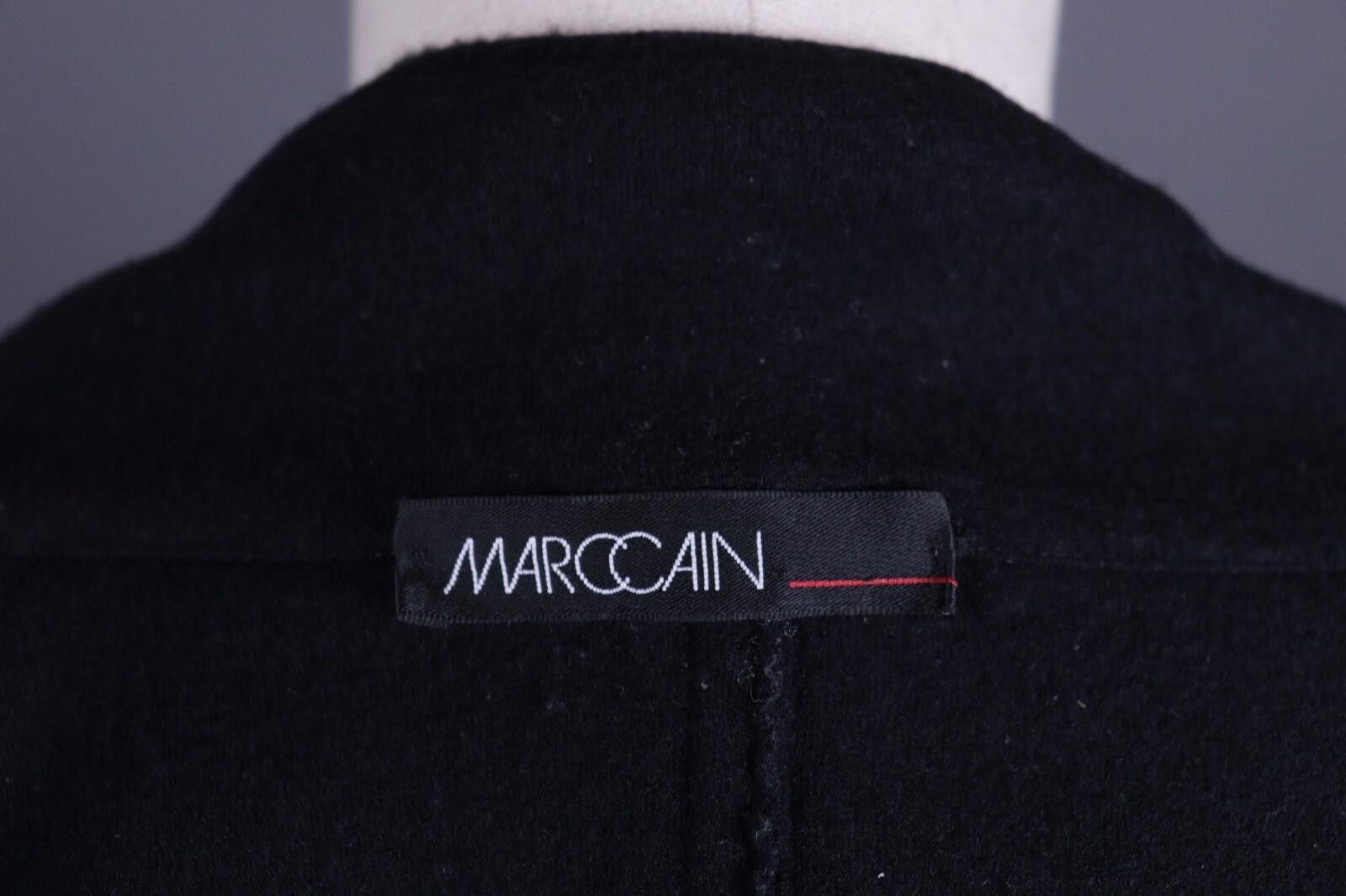 Designer Marc Cain Black Lagenlook Wool Blazer Jacket Size 3 Size M / US 6-8 / IT 42-44 - 10 Thumbnail