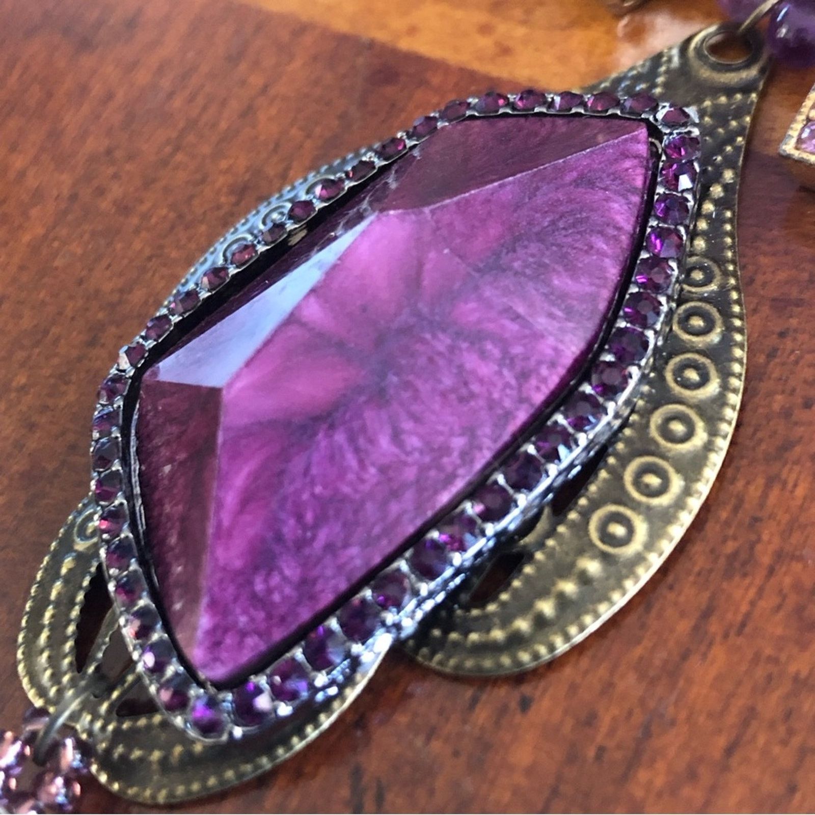 Handmade Handcrafted repurpose lilac freshwater purple Pearl necklace Size ONE SIZE - 12 Thumbnail