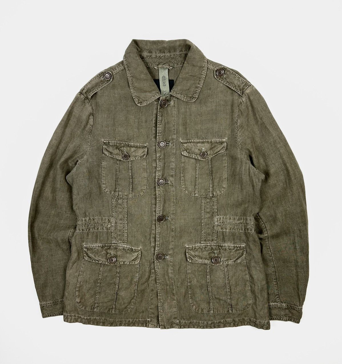 Alpha Industries × Diesel Military Milestone Linen Shirt Overshirt Jacket Size US L / EU 52-54 / 3 - 1 Thumbnail