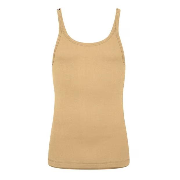 o1g2r1mq0324 Ribbed Singlet in Sand